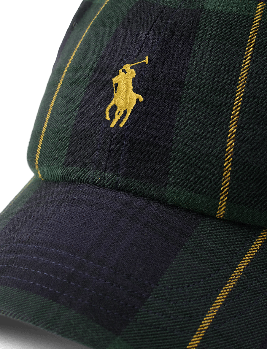 Polo Ralph Lauren - Plaid Twill Ball Cap - kappen - green navy multi - 1