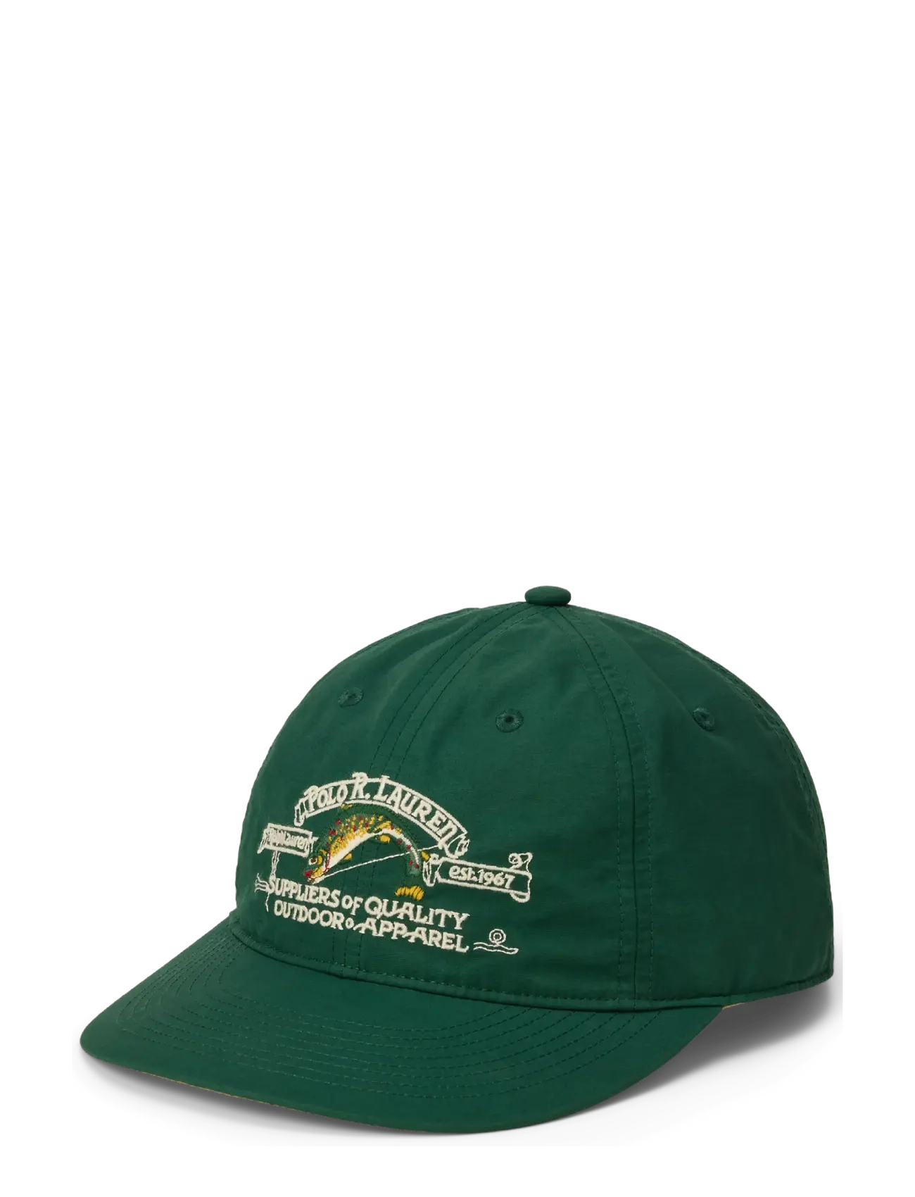 Polo Ralph Lauren Embroidered Faille Ball Cap - Caps - VINTAGE PINE / green
