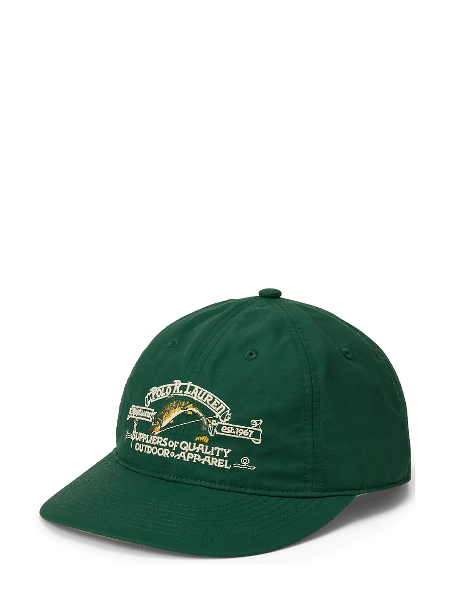 Polo Ralph Lauren - Embroidered Faille Ball Cap - nokamütsid - vintage pine - 0