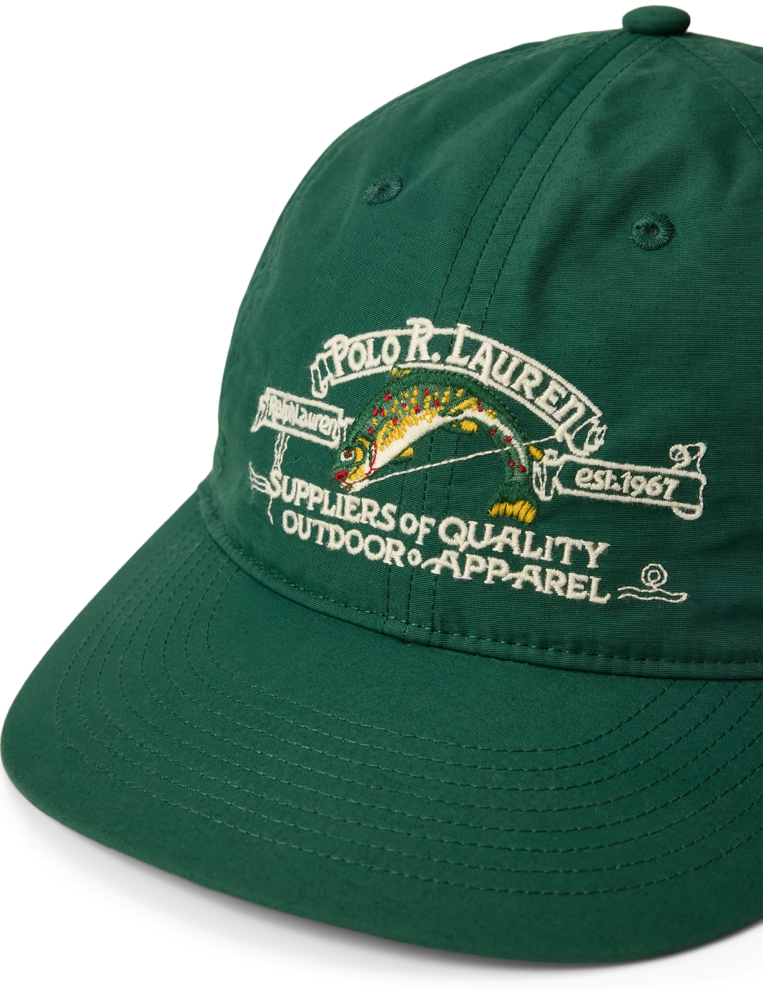 Polo Ralph Lauren - Embroidered Faille Ball Cap - vintage pine - 1