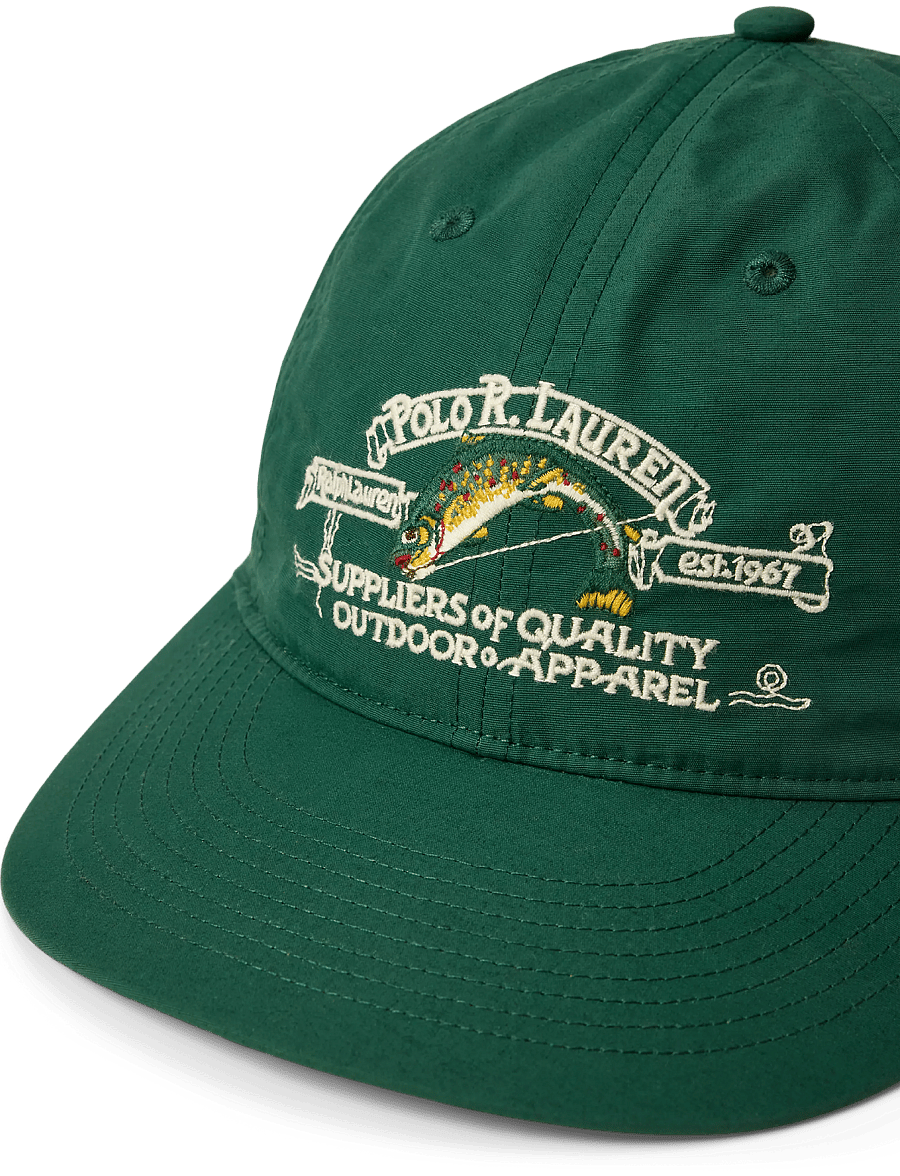 Polo Ralph Lauren - Embroidered Faille Ball Cap - nokamütsid - vintage pine - 1