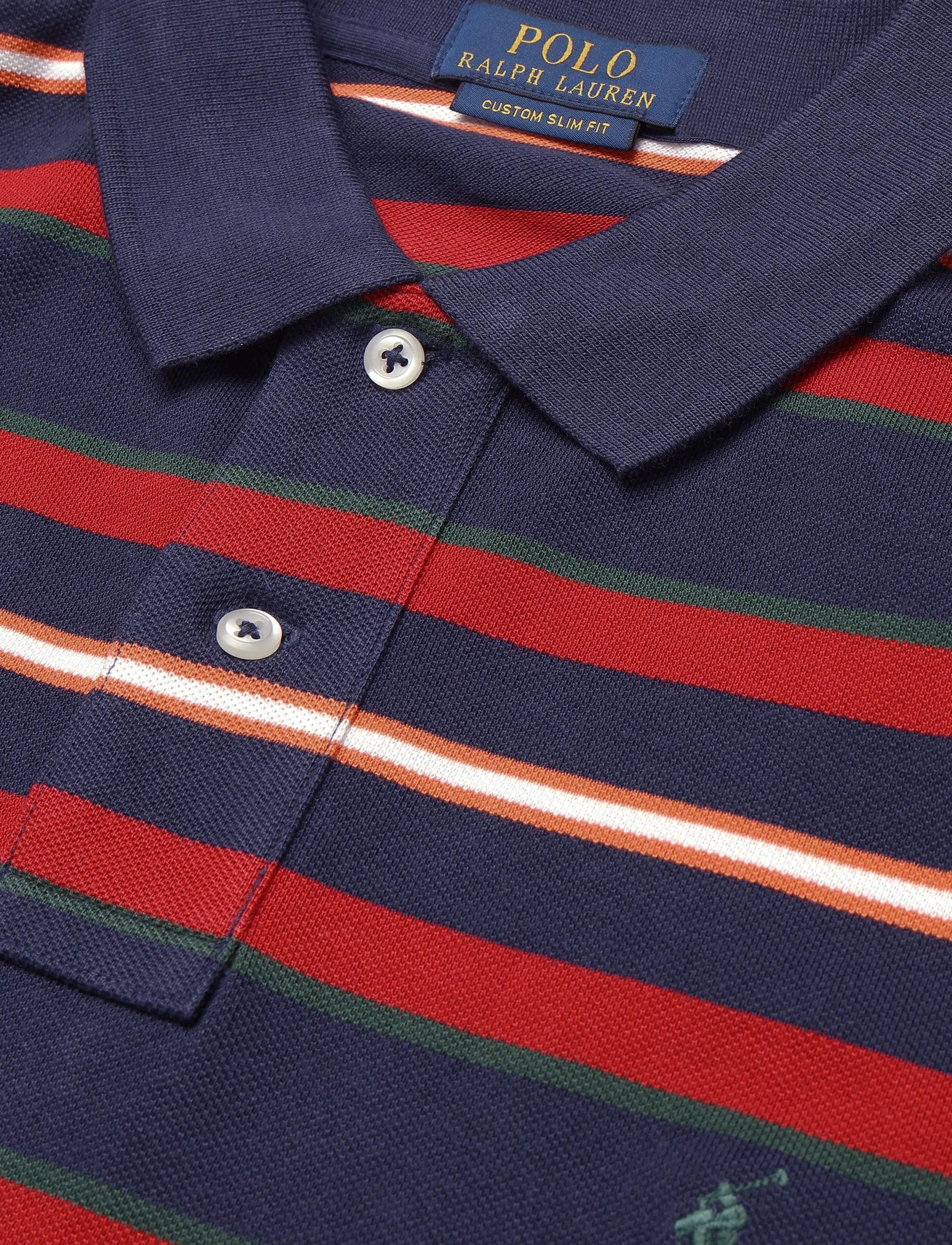 Polo Ralph Lauren - 20/1 YD MESH-KNT-POLO - newport navy  mul - 2