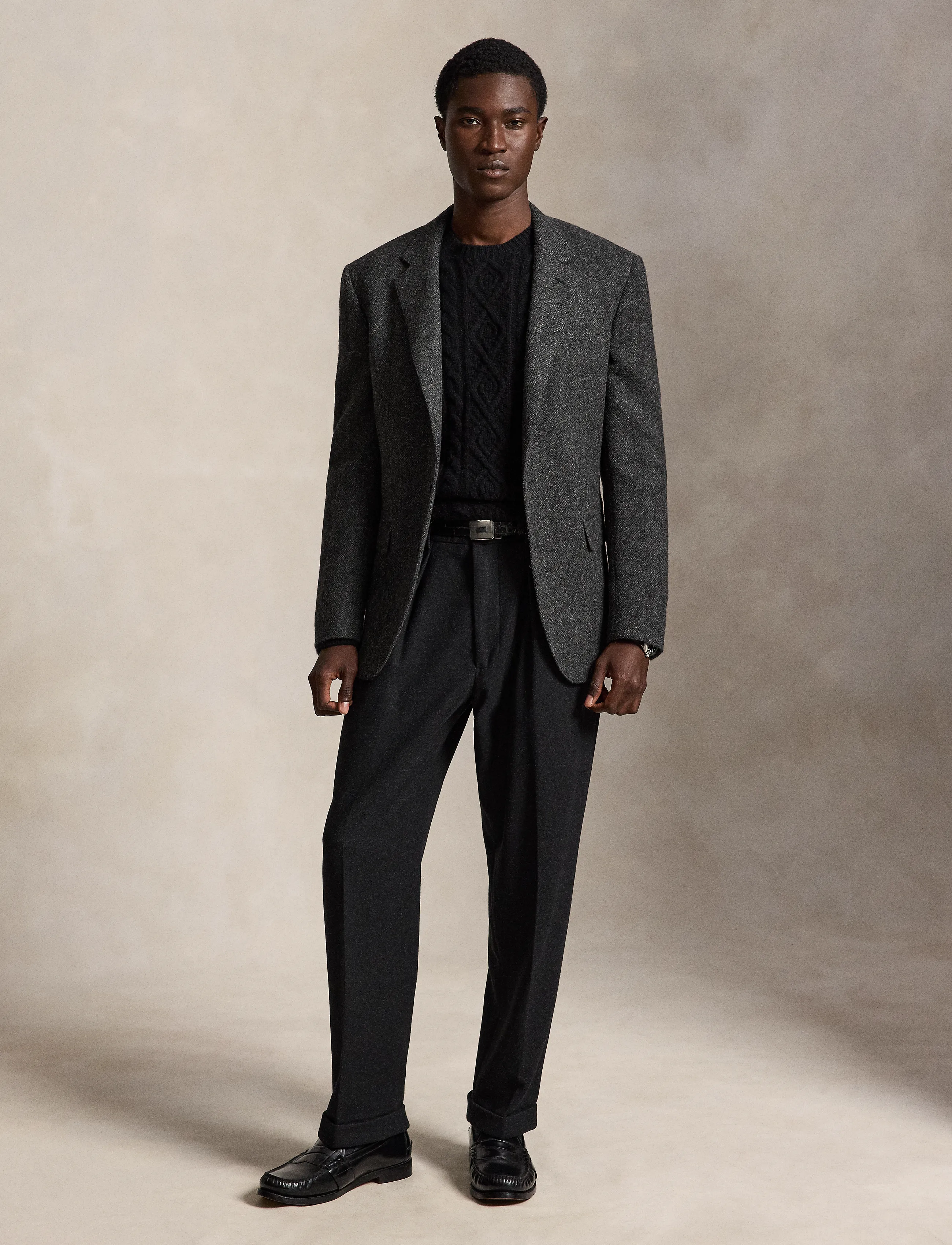 Polo Ralph Lauren Suffield Relaxed Fit Flannel Pant - Freizeithosen - DARK GREY / grey
