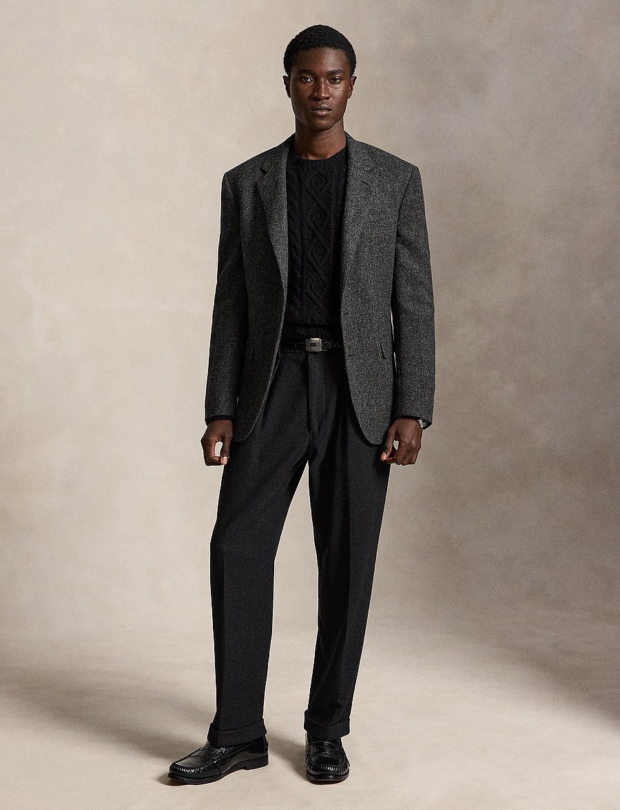 Polo Ralph Lauren - Suffield Relaxed Fit Flannel Pant - freizeithosen - dark grey - 0