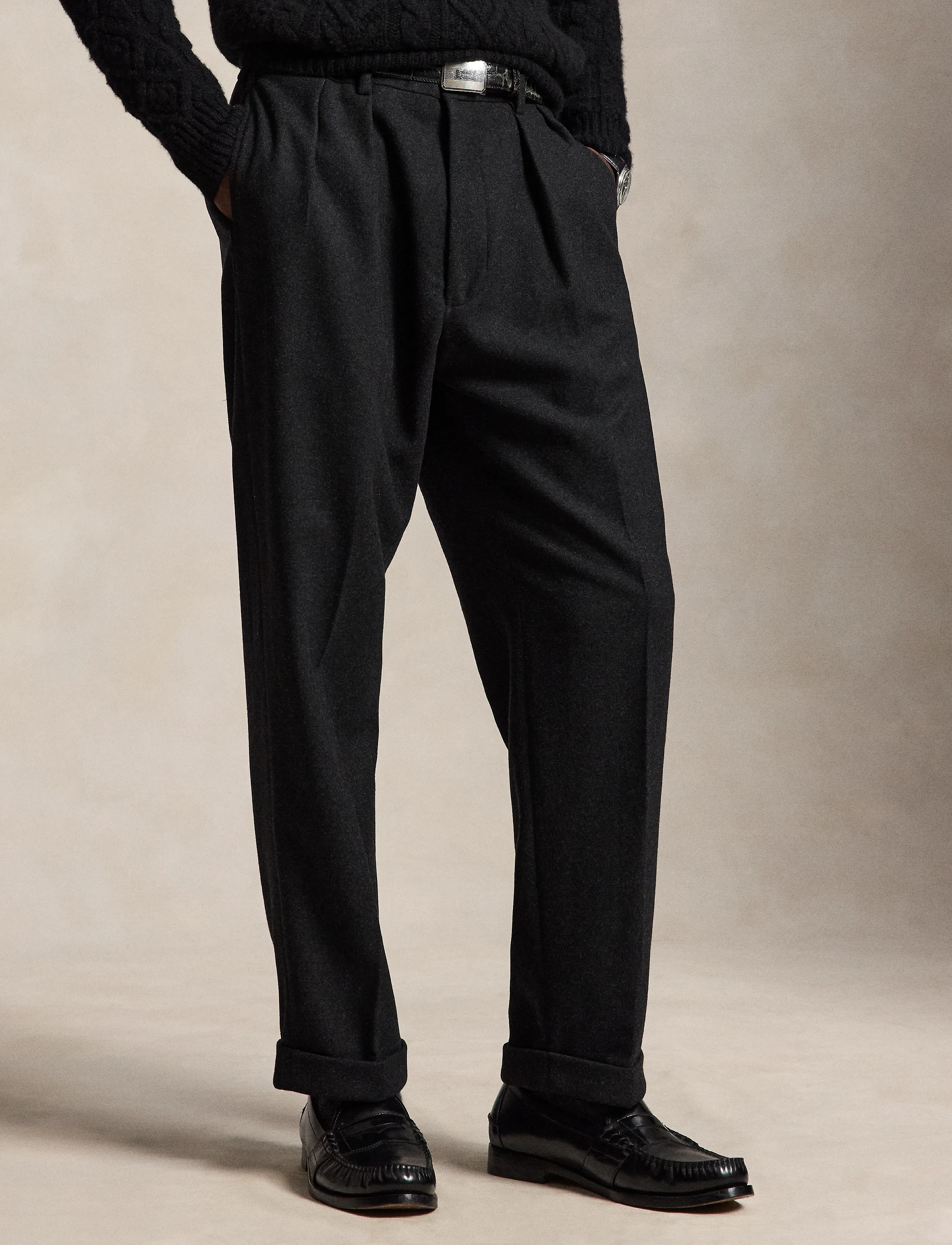 Polo Ralph Lauren - Suffield Relaxed Fit Flannel Pant - freizeithosen - dark grey - 3
