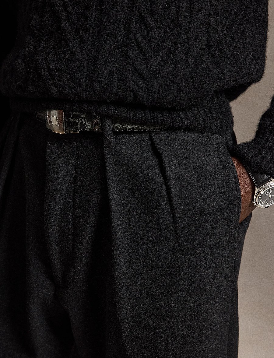 Polo Ralph Lauren - Suffield Relaxed Fit Flannel Pant - freizeithosen - dark grey - 4