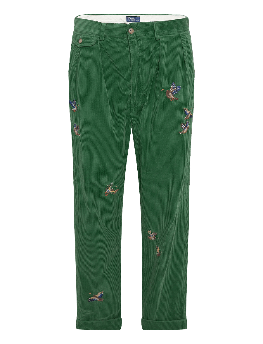 Polo Ralph Lauren - Whitman Relaxed Fit Embroidered Pant - vabaajapüksid - meadow green aoe - 2