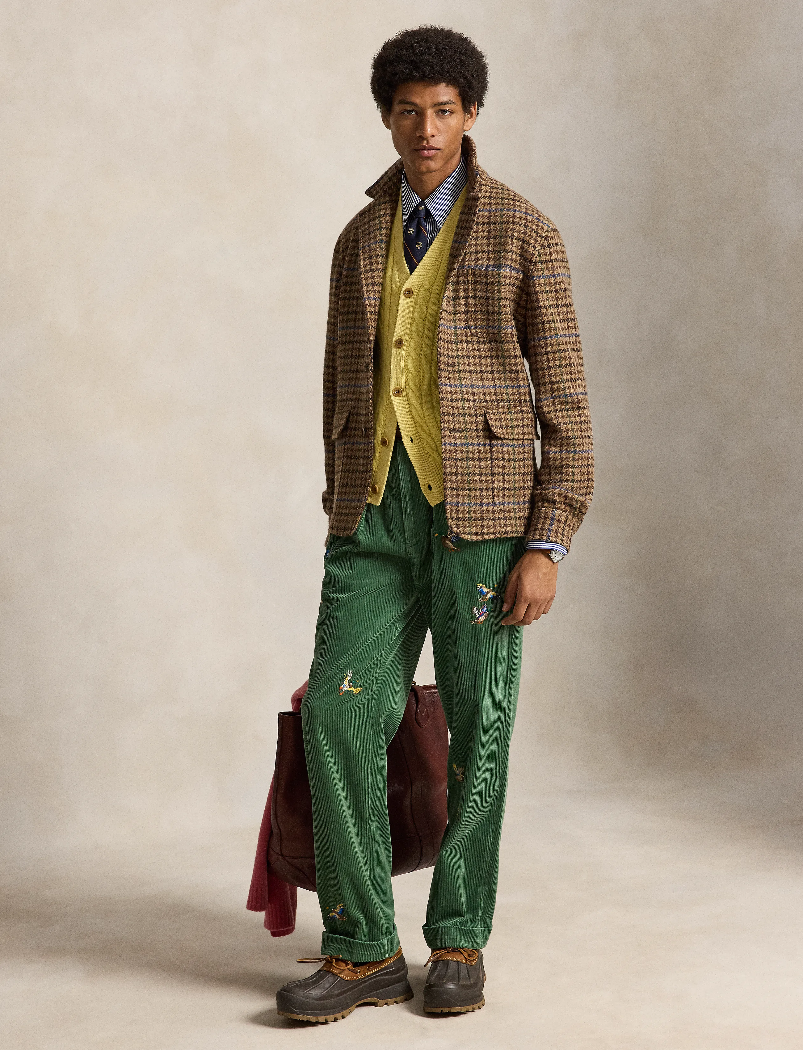 Polo Ralph Lauren - Whitman Relaxed Fit Embroidered Pant - meadow green aoe - 5