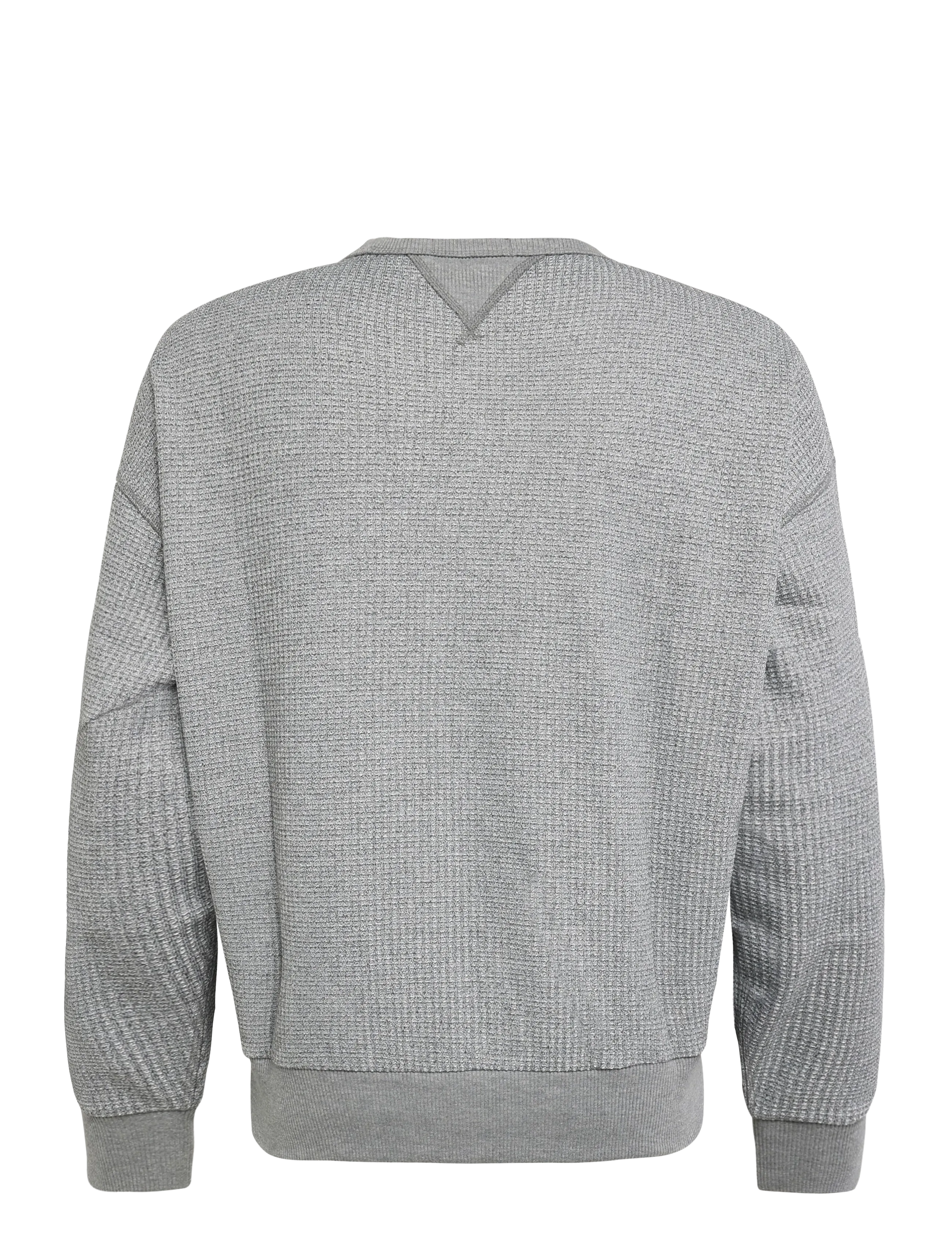 Polo Ralph Lauren - Relaxed Fit Waffle-Knit Sweatshirt - round necks - fortress grey hea - 3