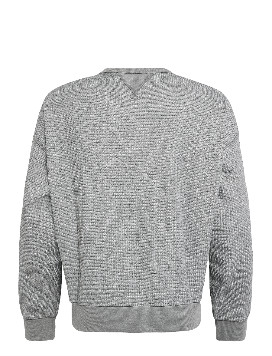 Polo Ralph Lauren - Relaxed Fit Waffle-Knit Sweatshirt - round necks - fortress grey hea - 3