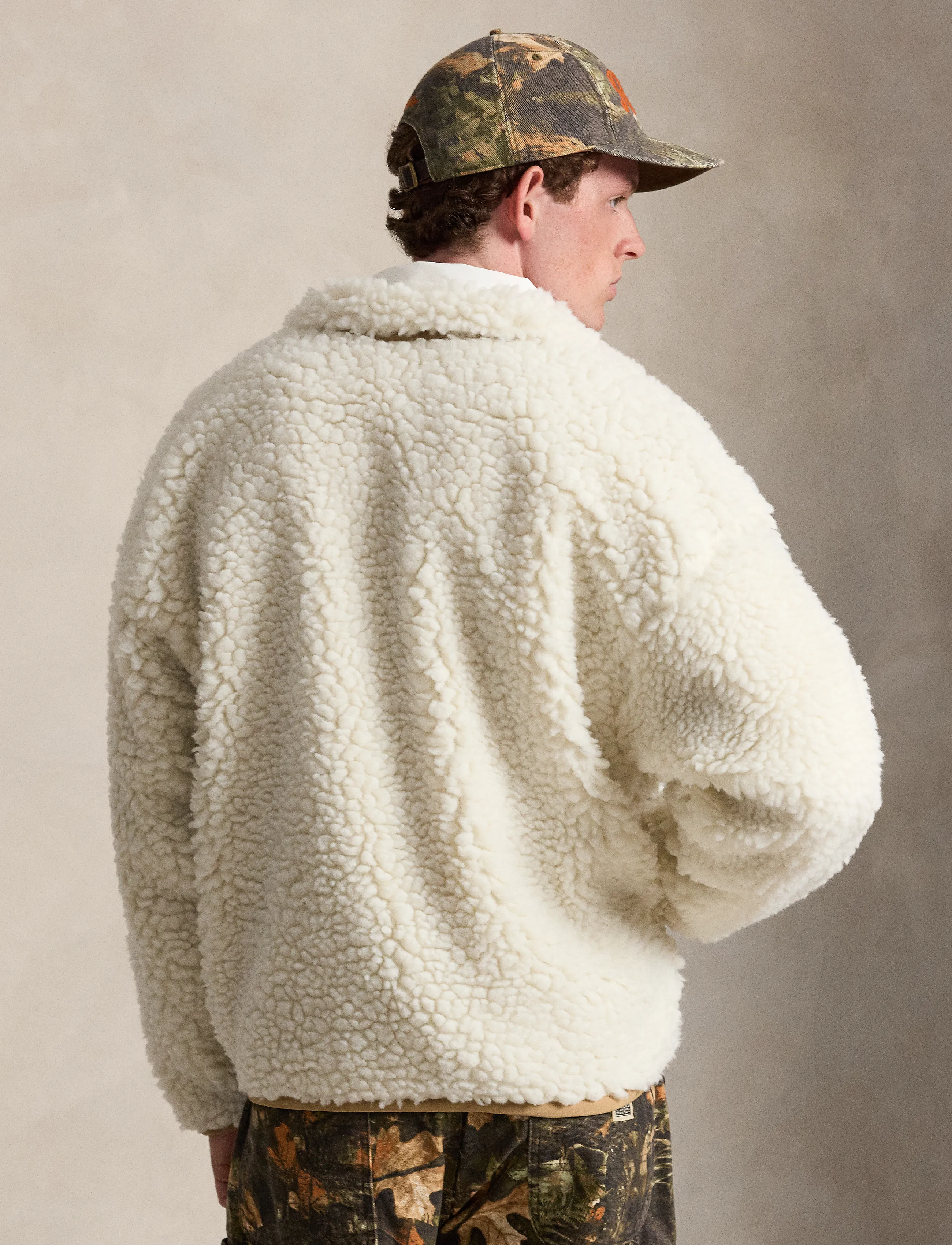 Polo Ralph Lauren - Relaxed Fit Pile Fleece Jacket - fodrade jackor - clubhouse cream - 2