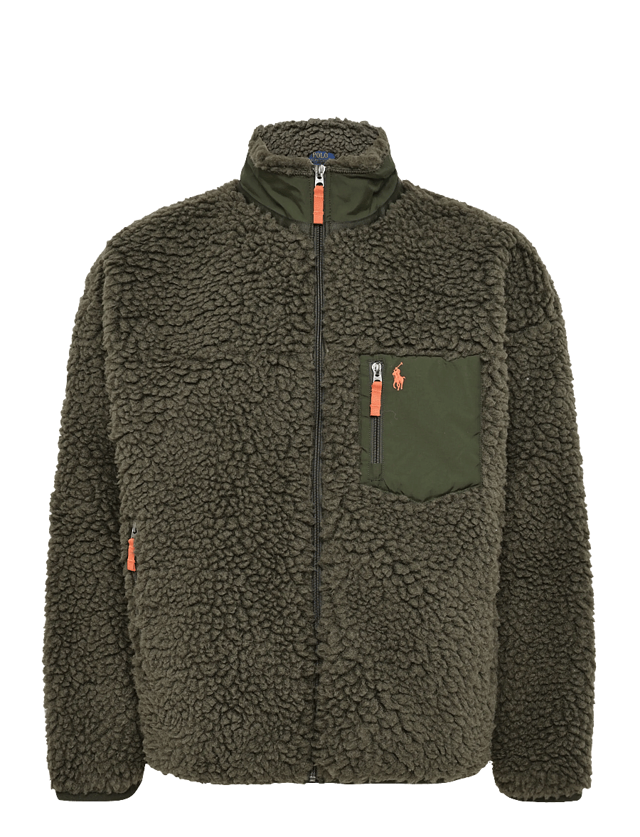 Polo Ralph Lauren - Relaxed Fit Pile Fleece Jacket - gefütterte jacken - company olive - 1