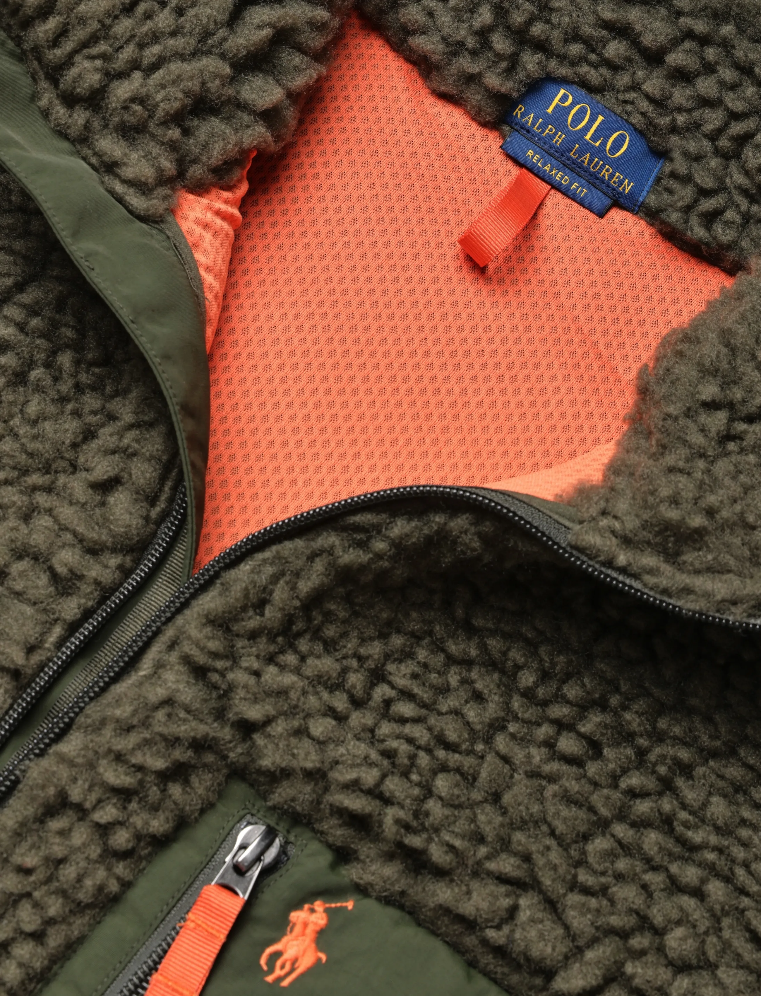 Polo Ralph Lauren - Relaxed Fit Pile Fleece Jacket - gefütterte jacken - company olive - 5
