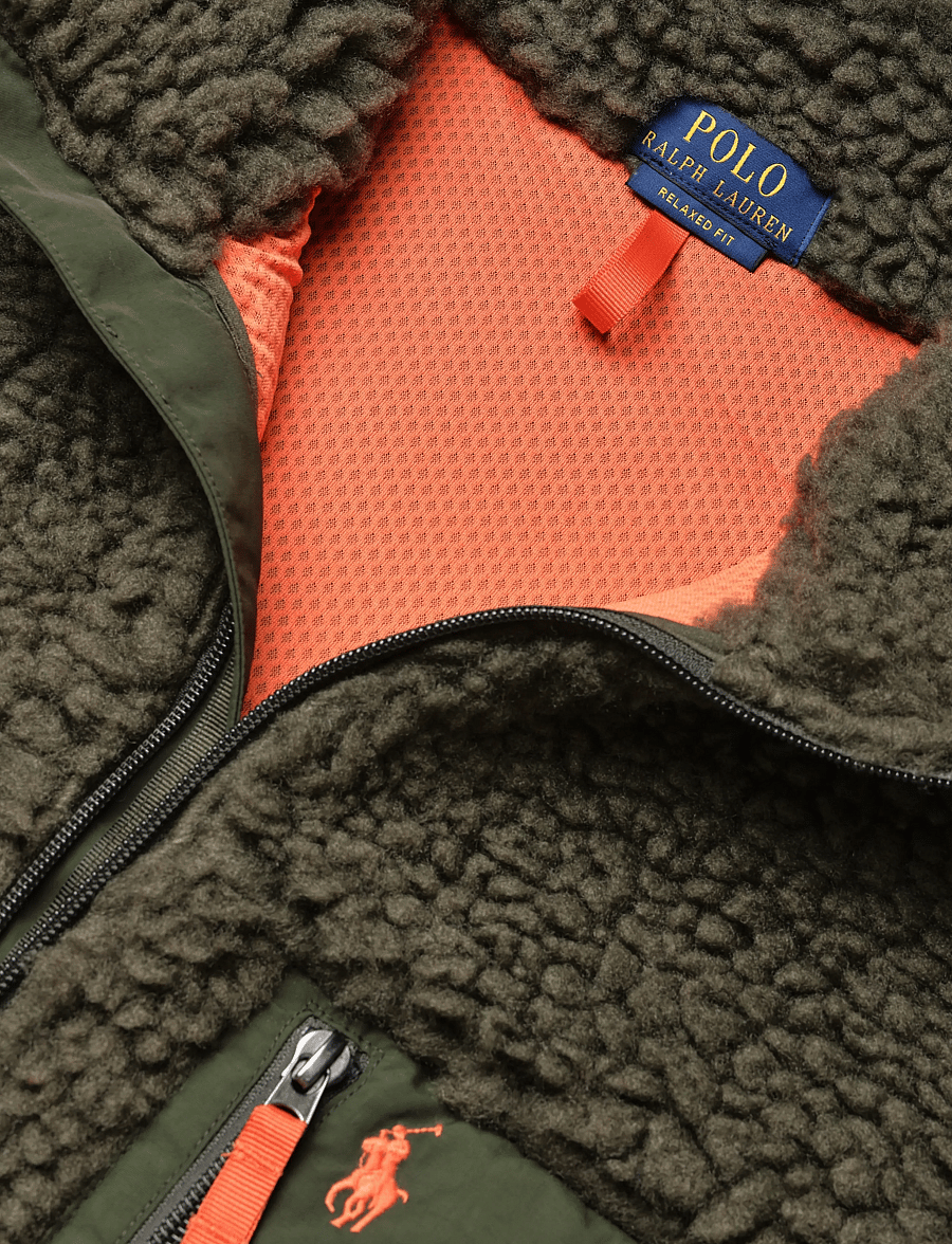 Polo Ralph Lauren - Relaxed Fit Pile Fleece Jacket - gefütterte jacken - company olive - 5