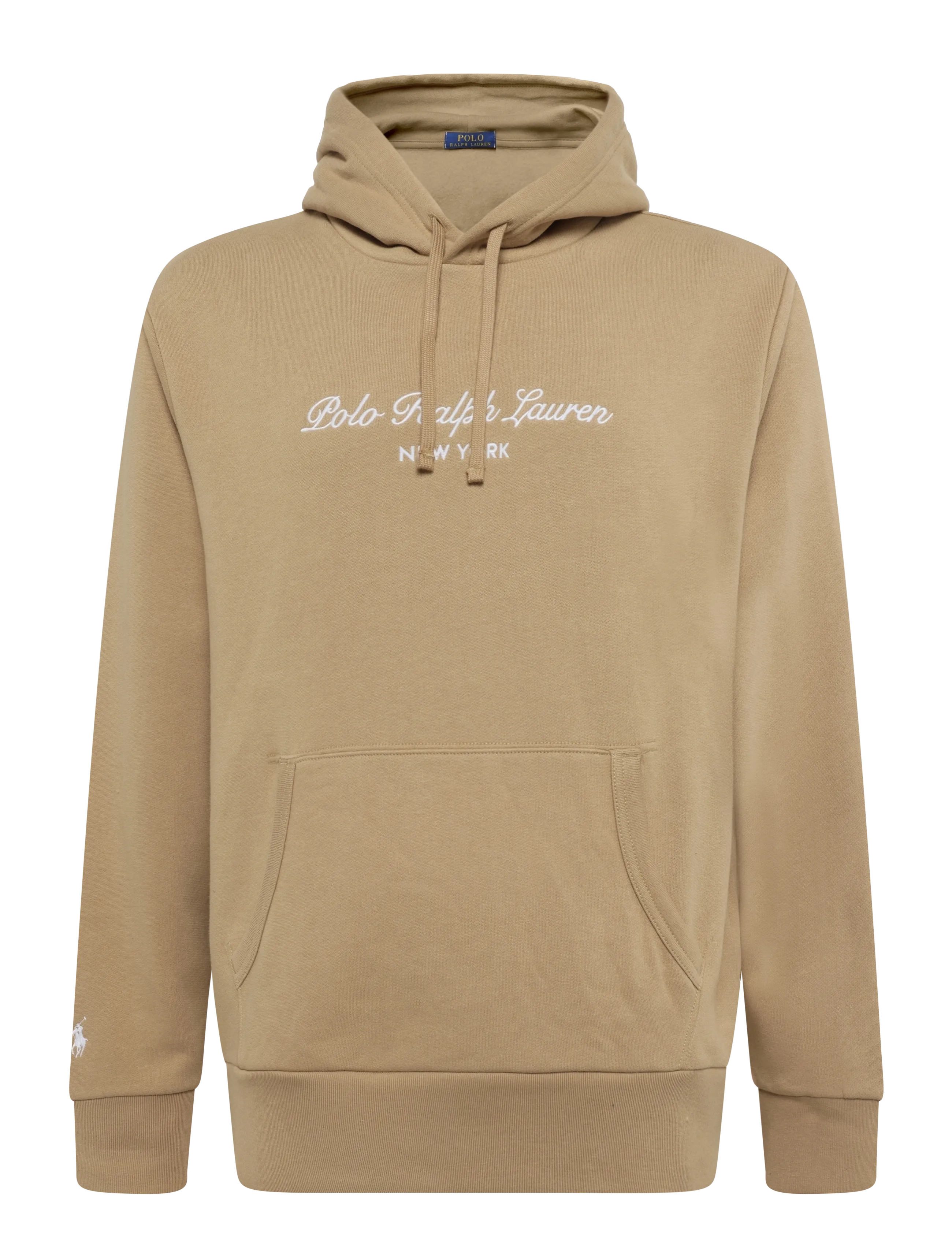 Polo Ralph Lauren SEASONAL FLEECE-KNT-SWEATSHIRT - Kapuzenpullover - VINTAGE KHAKI / beige