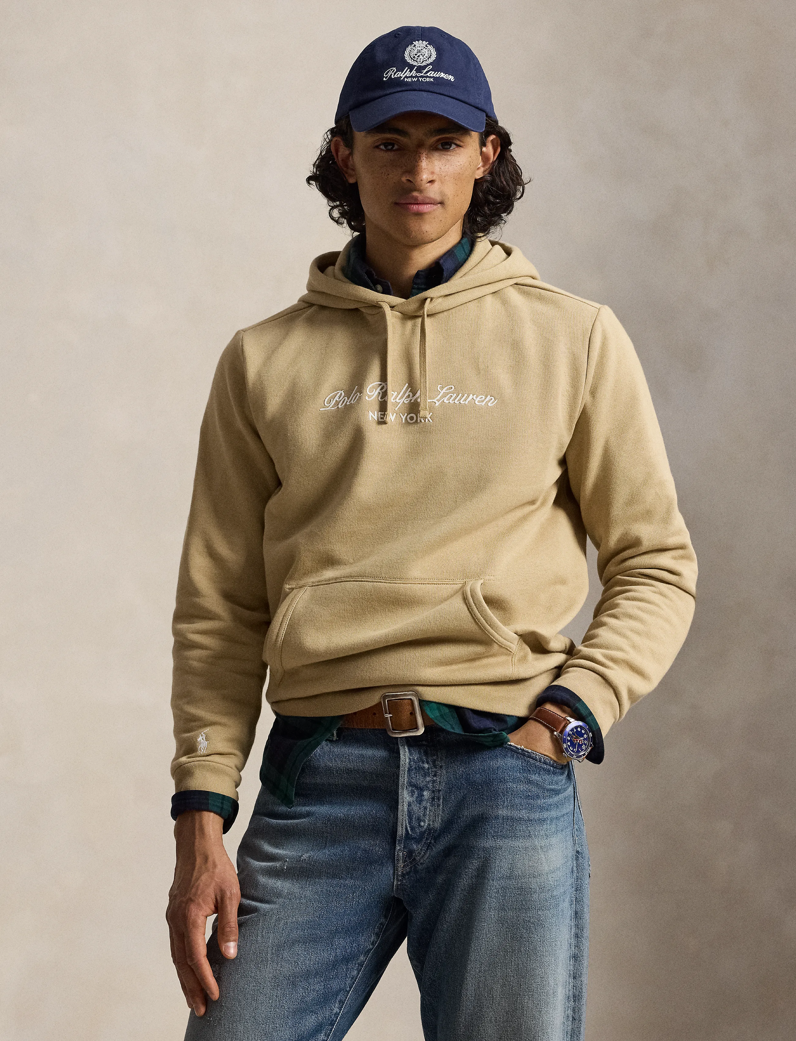 Polo Ralph Lauren - Logo Fleece Hoodie - fleece-pullover - vintage khaki - 4