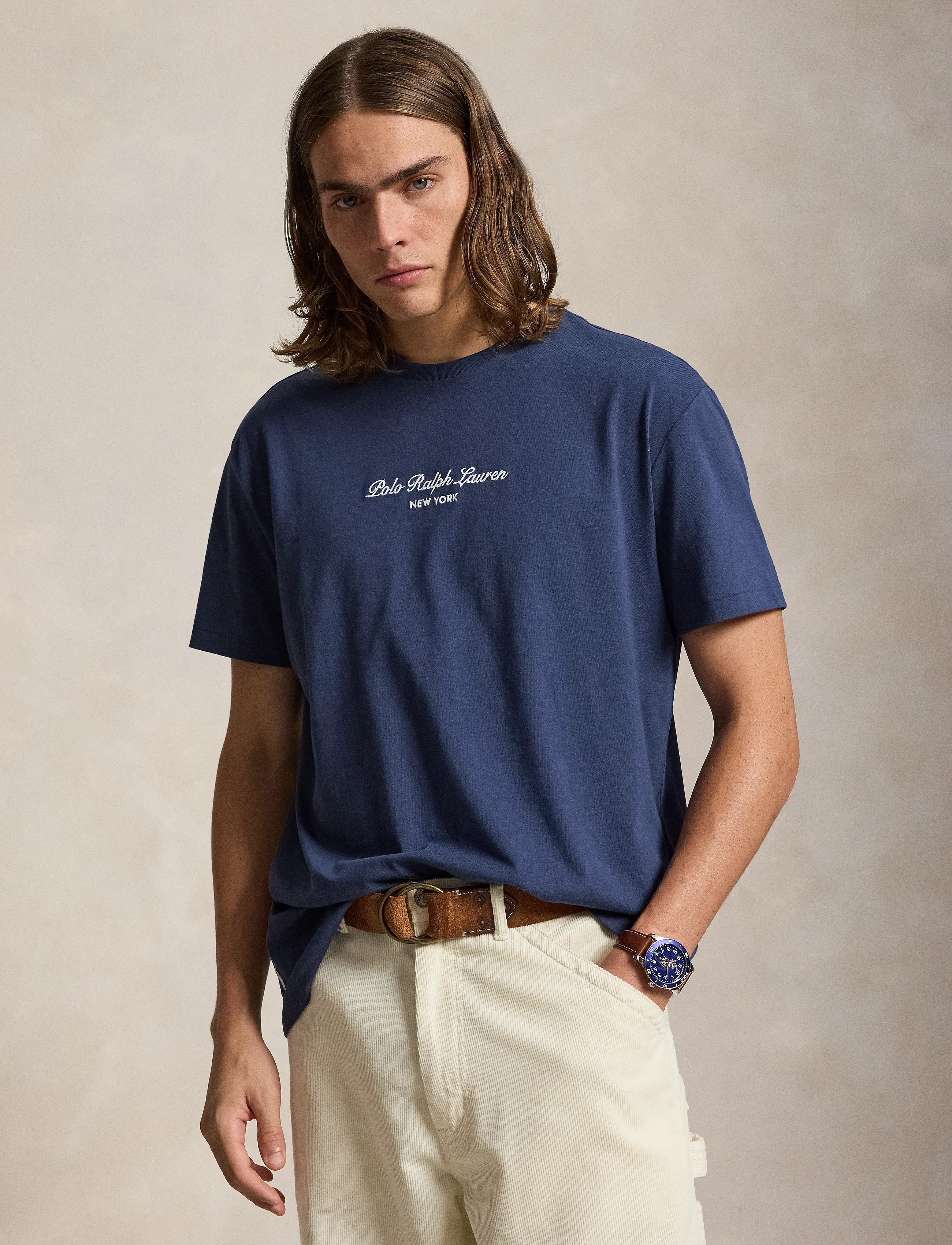 Polo Ralph Lauren Classic Fit Logo Jersey T-Shirt - T-Shirts - BOSTON NAVY / navy