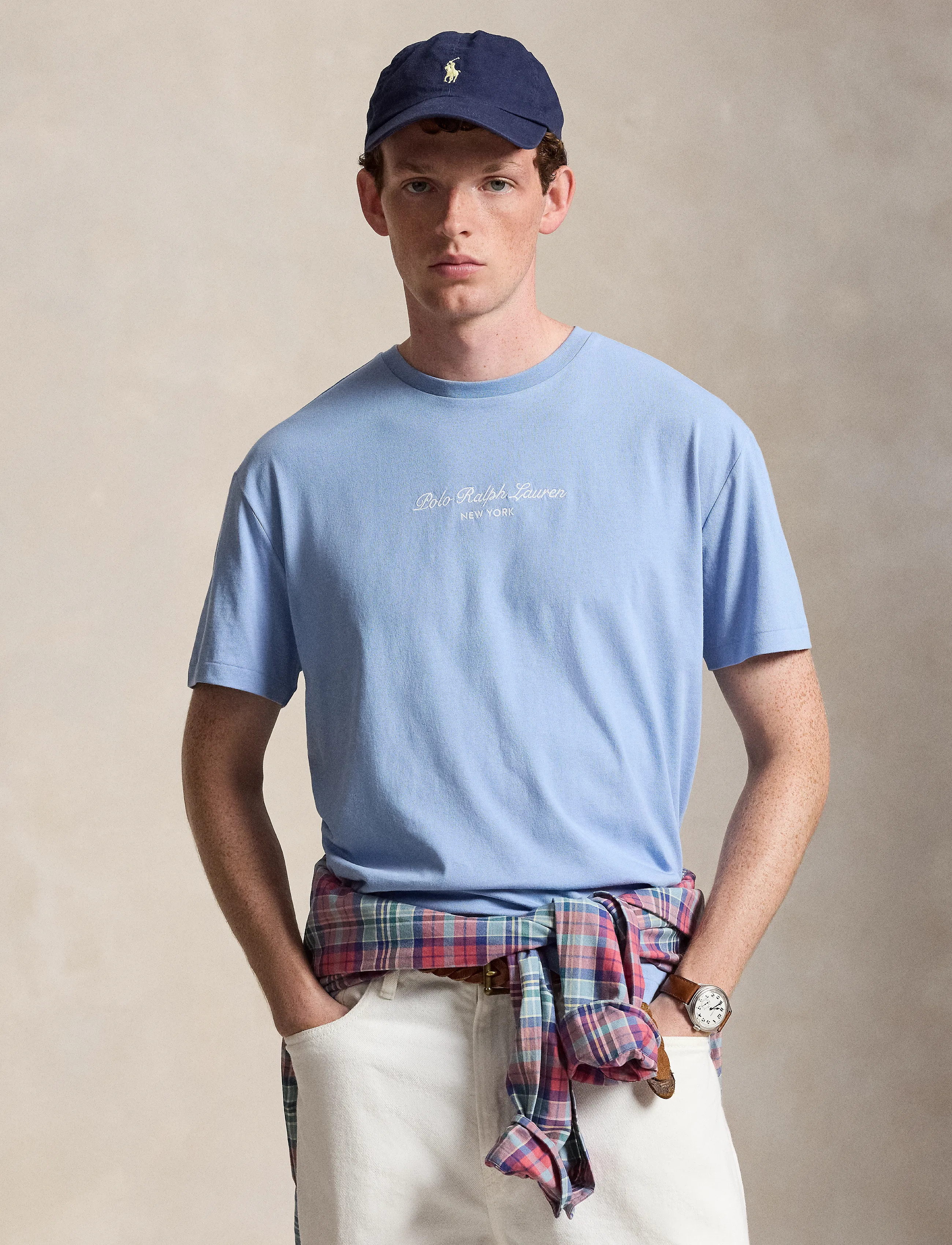 Polo Ralph Lauren Classic Fit Logo Jersey T-Shirt - T-Shirts - CHAMBRAY BLUE / blue