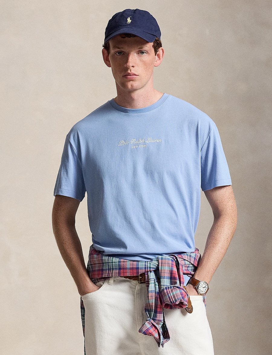 Polo Ralph Lauren - Classic Fit Logo Jersey T-Shirt - kurzärmelige t-shirts - chambray blue - 1