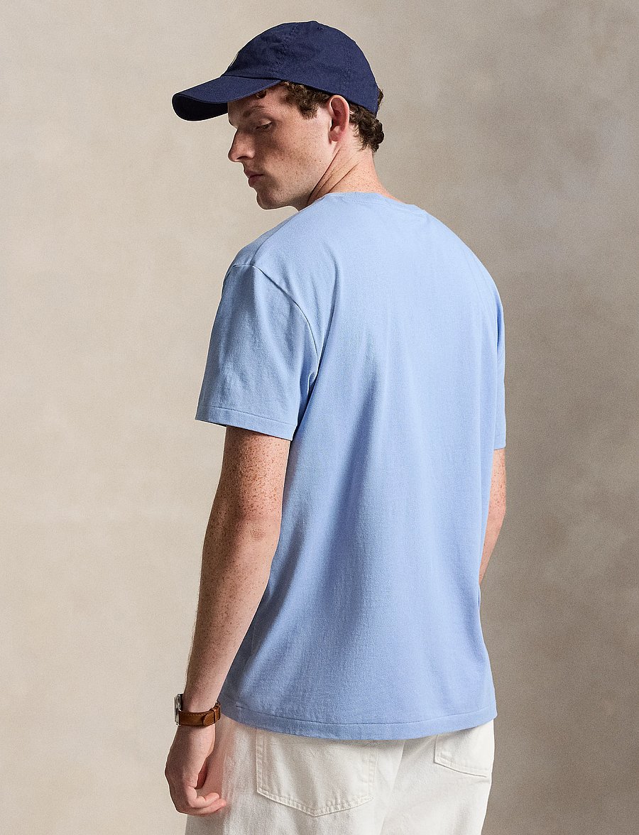 Polo Ralph Lauren - Classic Fit Logo Jersey T-Shirt - kurzärmelige t-shirts - chambray blue - 4