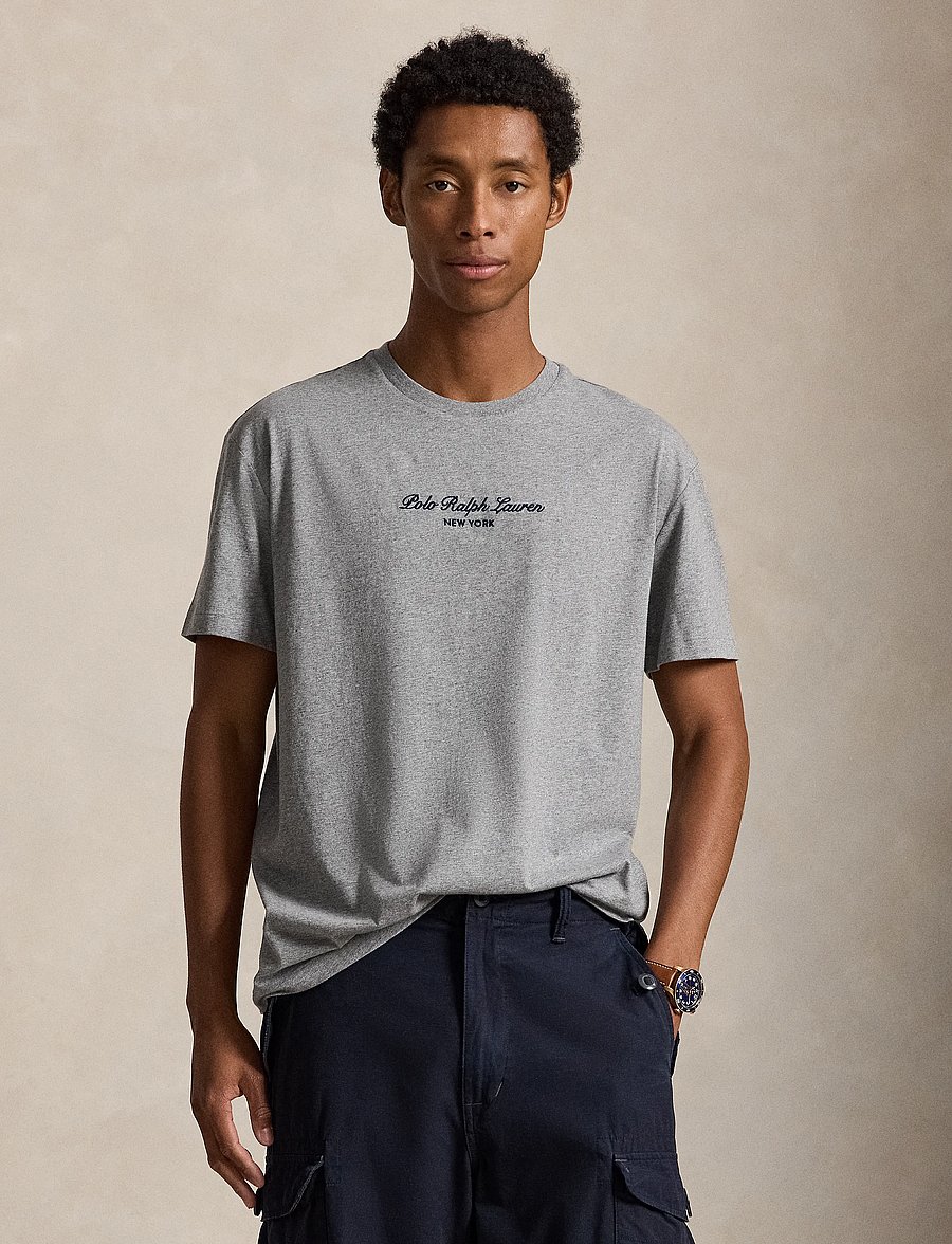 Polo Ralph Lauren - Classic Fit Logo Jersey T-Shirt - kurzärmelige t-shirts - classic grey heat - 1