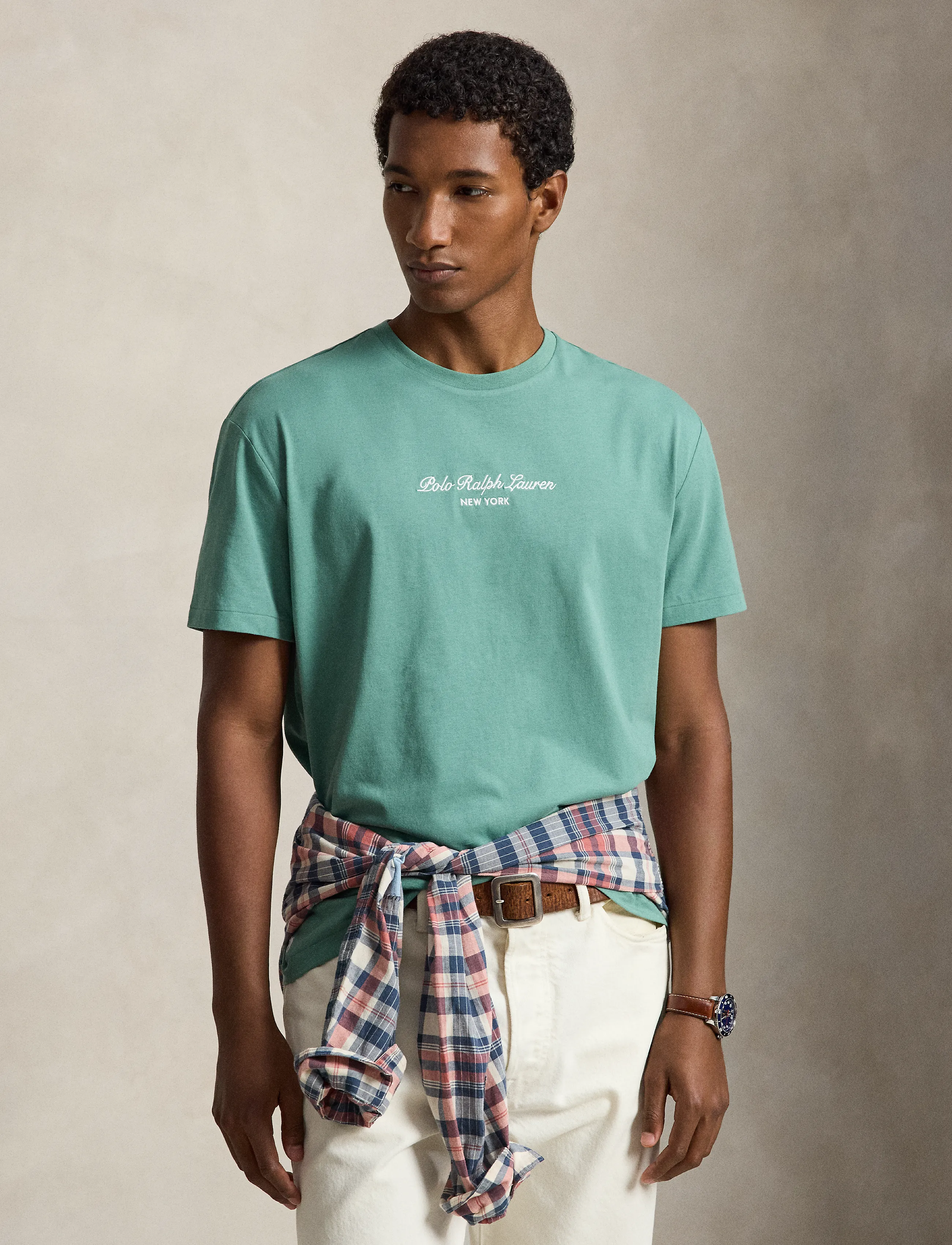 Polo Ralph Lauren Classic Fit Logo Jersey T-Shirt - T-Shirts - SEAFOAM / green