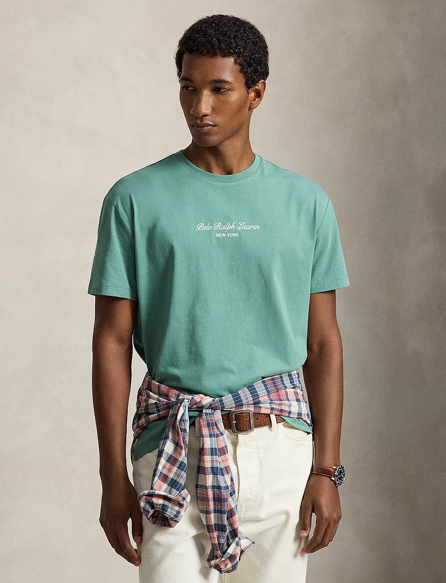 Polo Ralph Lauren - Classic Fit Logo Jersey T-Shirt - kurzärmelige t-shirts - seafoam - 1