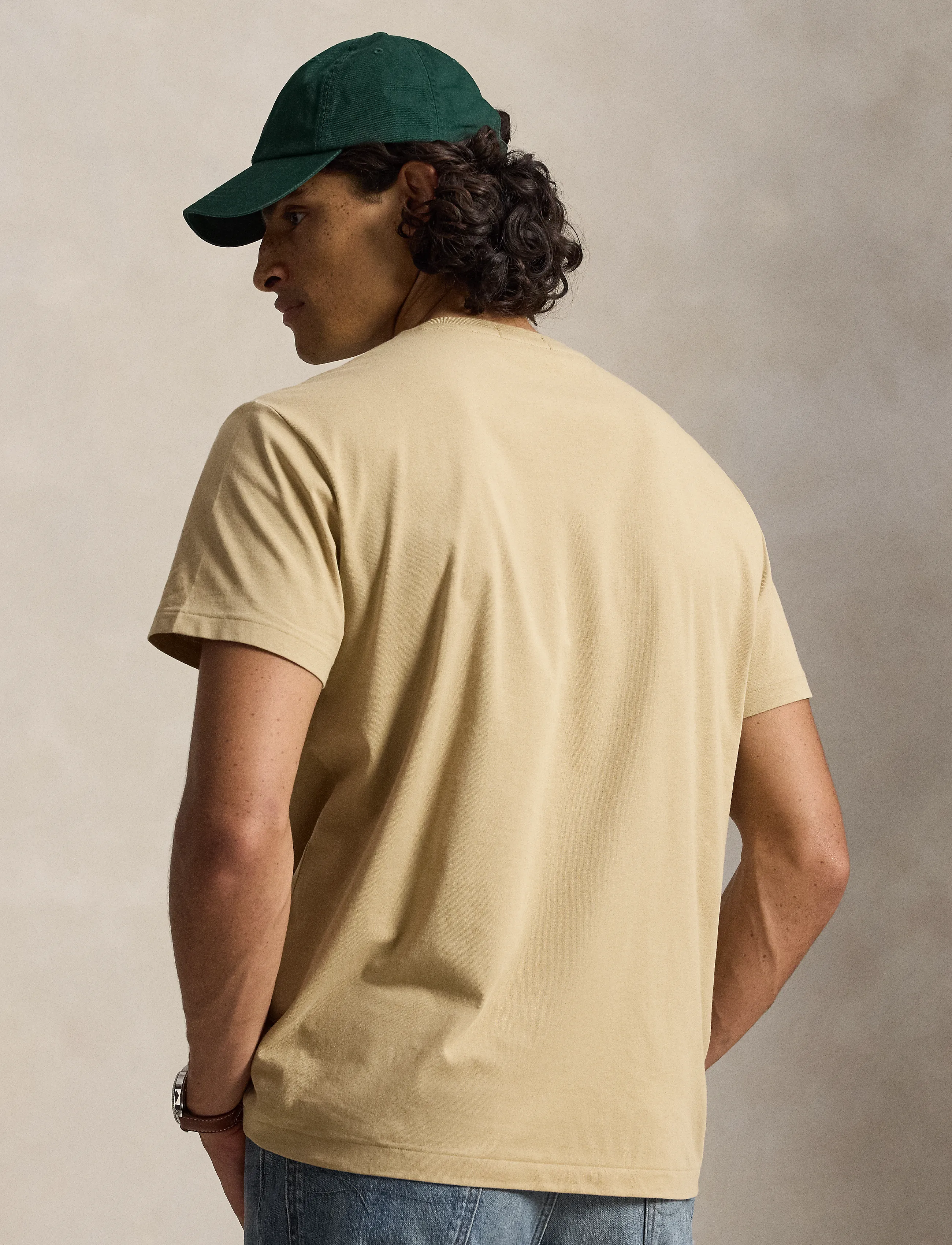 Polo Ralph Lauren - T-shirt Classic Fit i bomullsjersey - kortärmade t-shirts - vintage khaki - 4