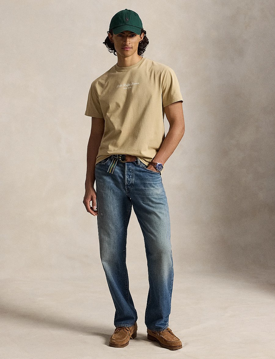 Polo Ralph Lauren - T-shirt Classic Fit i bomullsjersey - kortärmade t-shirts - vintage khaki - 5