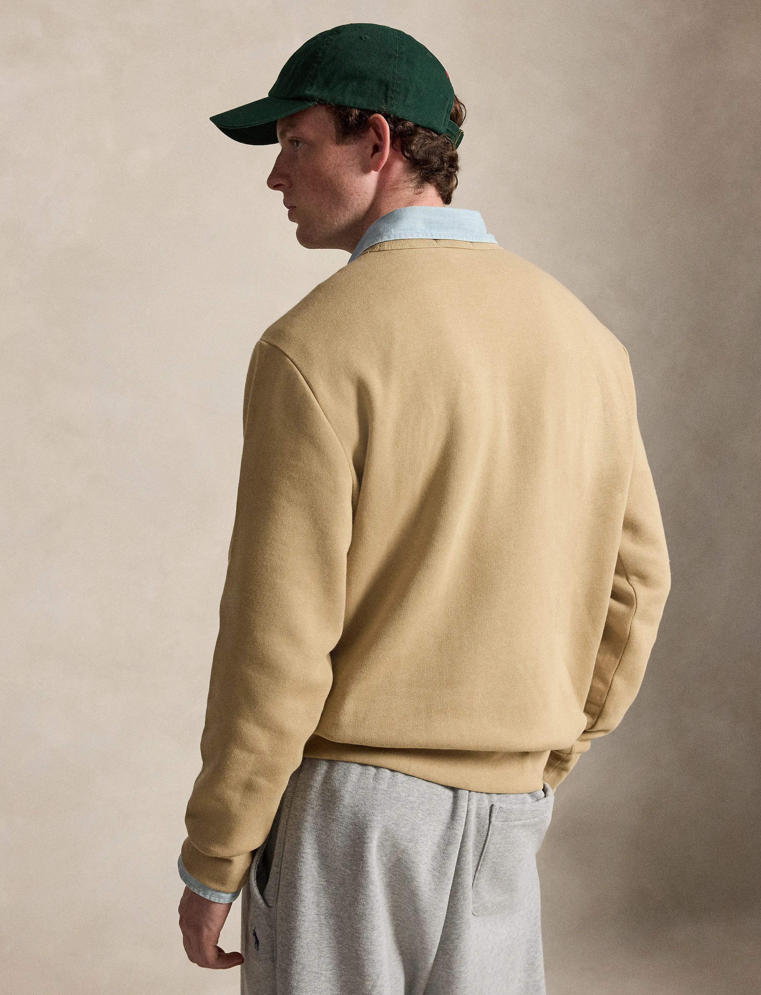 Polo Ralph Lauren - Logo Fleece Sweatshirt - shoppa efter tillfälle - vintage khaki - 3