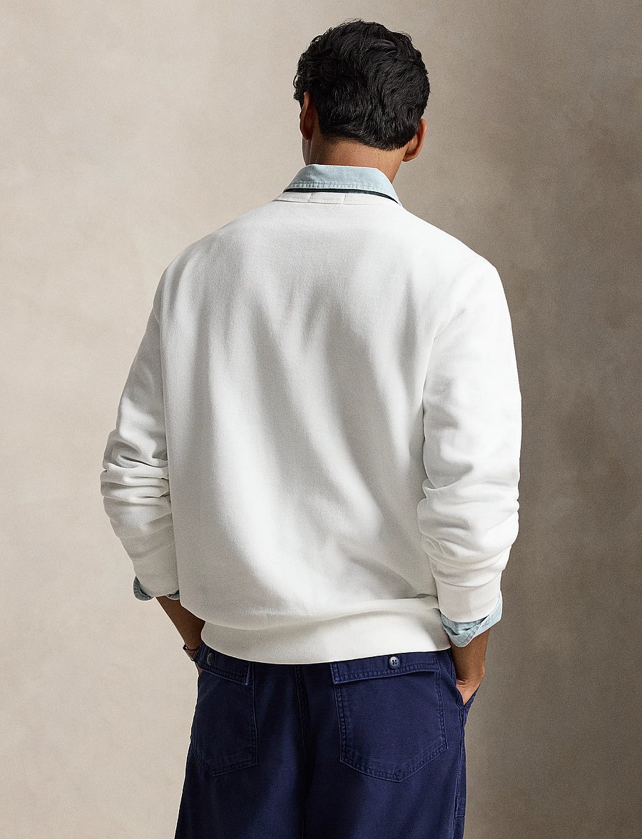 Polo Ralph Lauren - Logo Fleece Sweatshirt - shop by occasion - white - 3