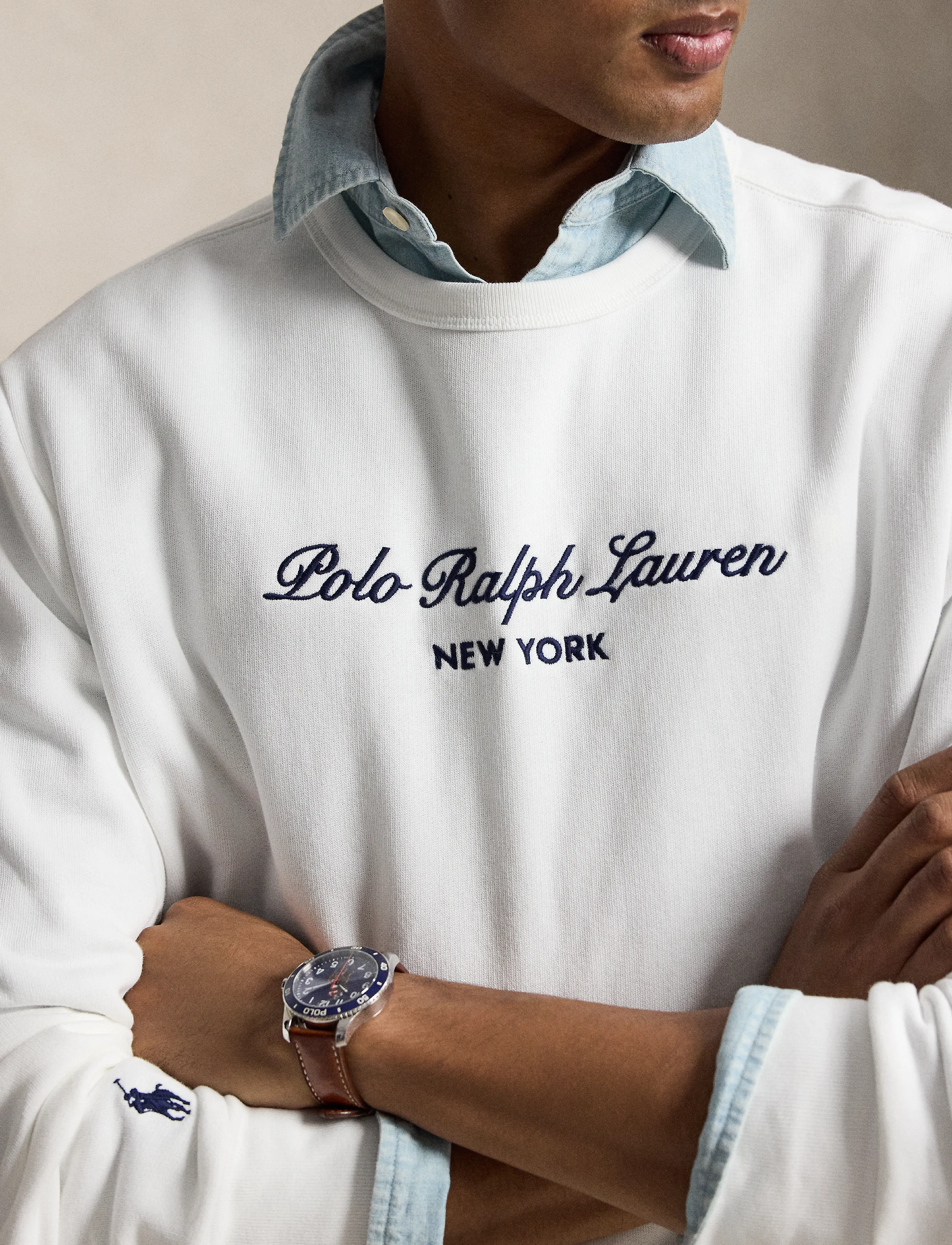 Polo Ralph Lauren - Logo Fleece Sweatshirt - shop by occasion - white - 5