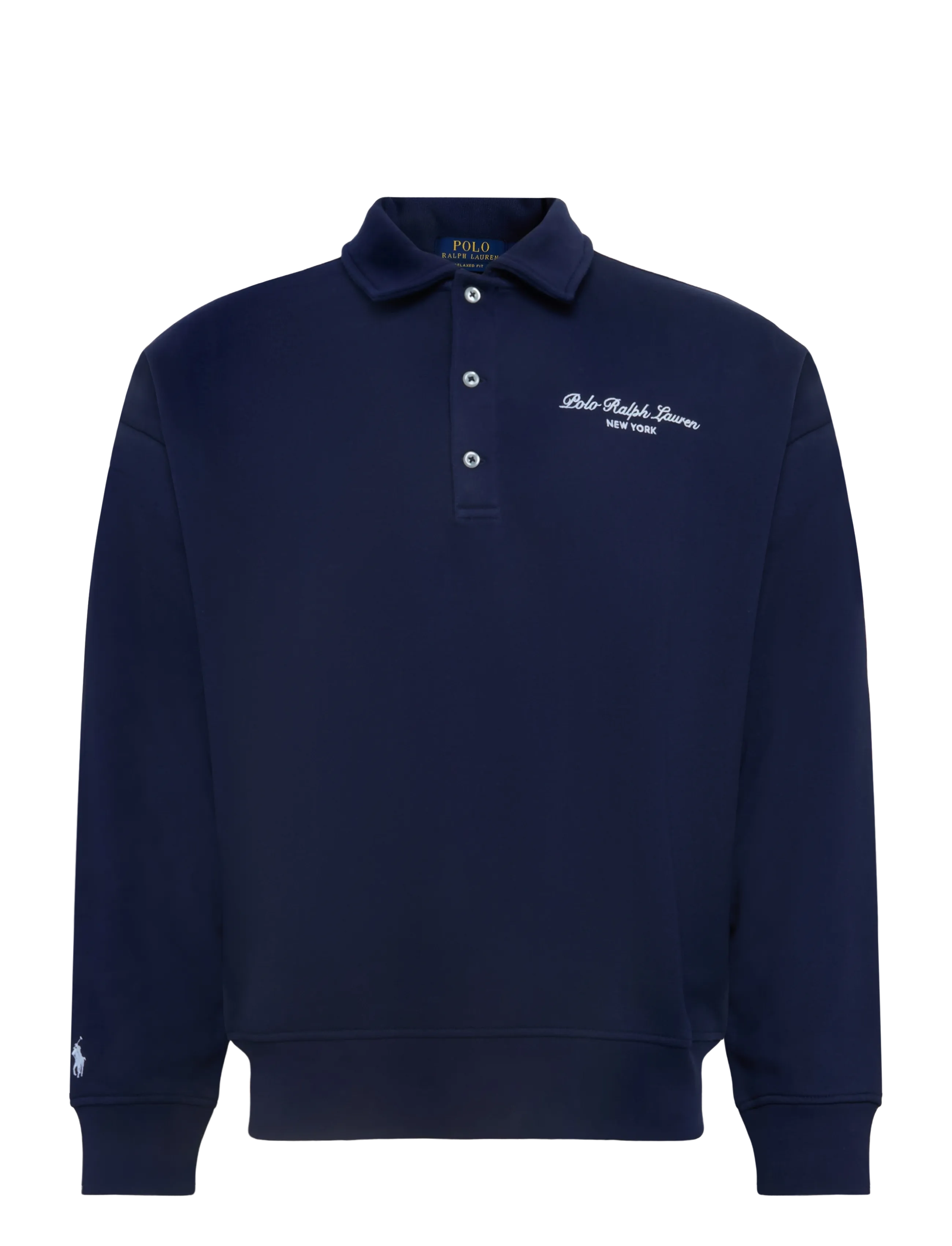 Polo Ralph Lauren SEASONAL FLEECE-KNT-SWEATSHIRT - Long-sleeved t-shirts - NEWPORT NAVY / navy
