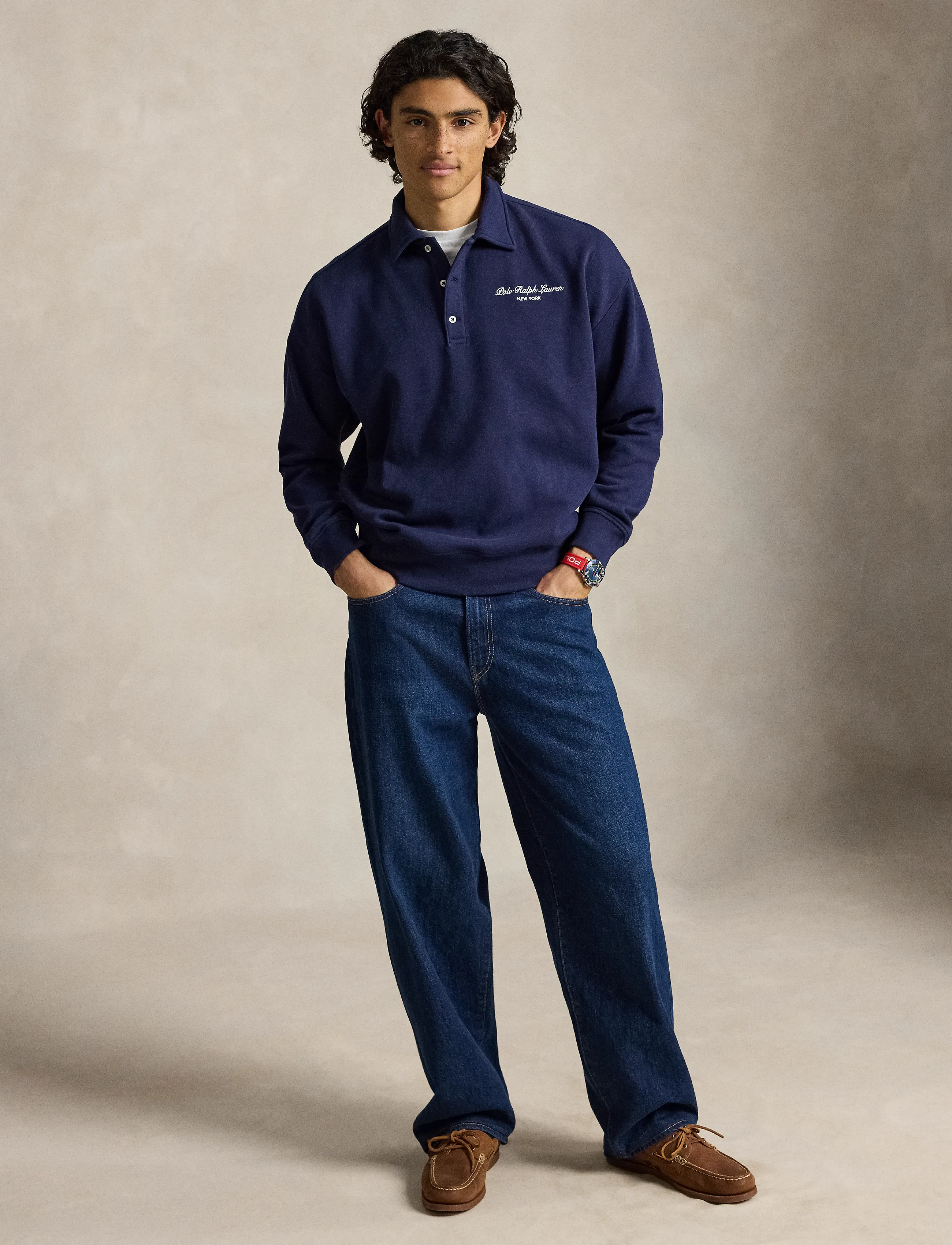 Polo Ralph Lauren Relaxed Fit Logo Collared Sweatshirt herr – bild 4