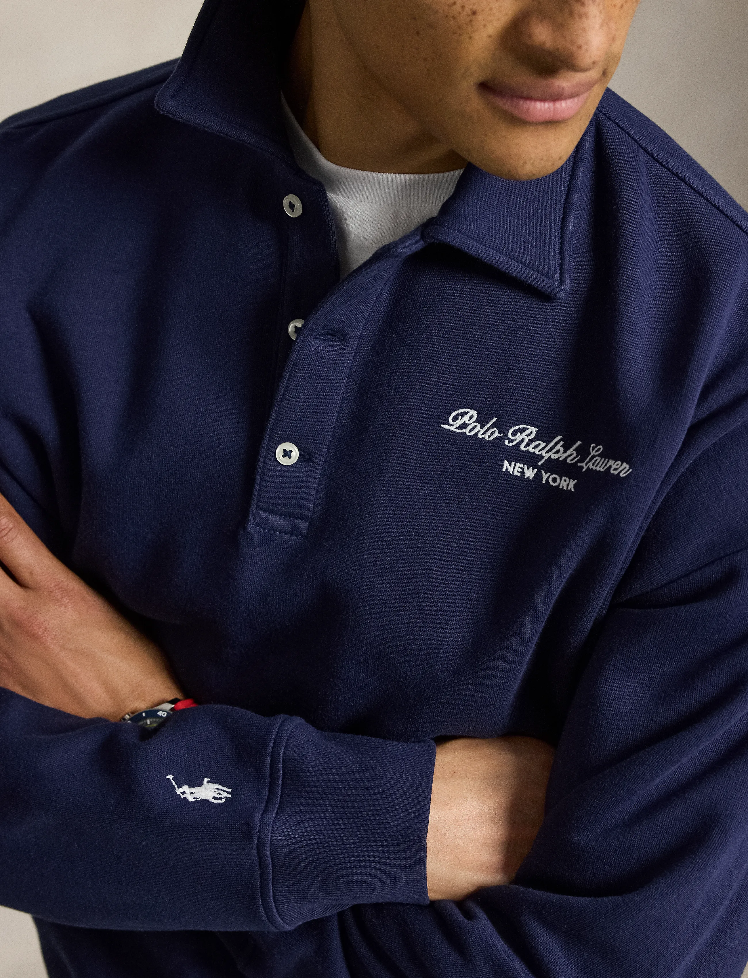 Polo Ralph Lauren Relaxed Fit Logo Collared Sweatshirt herr – bild 5