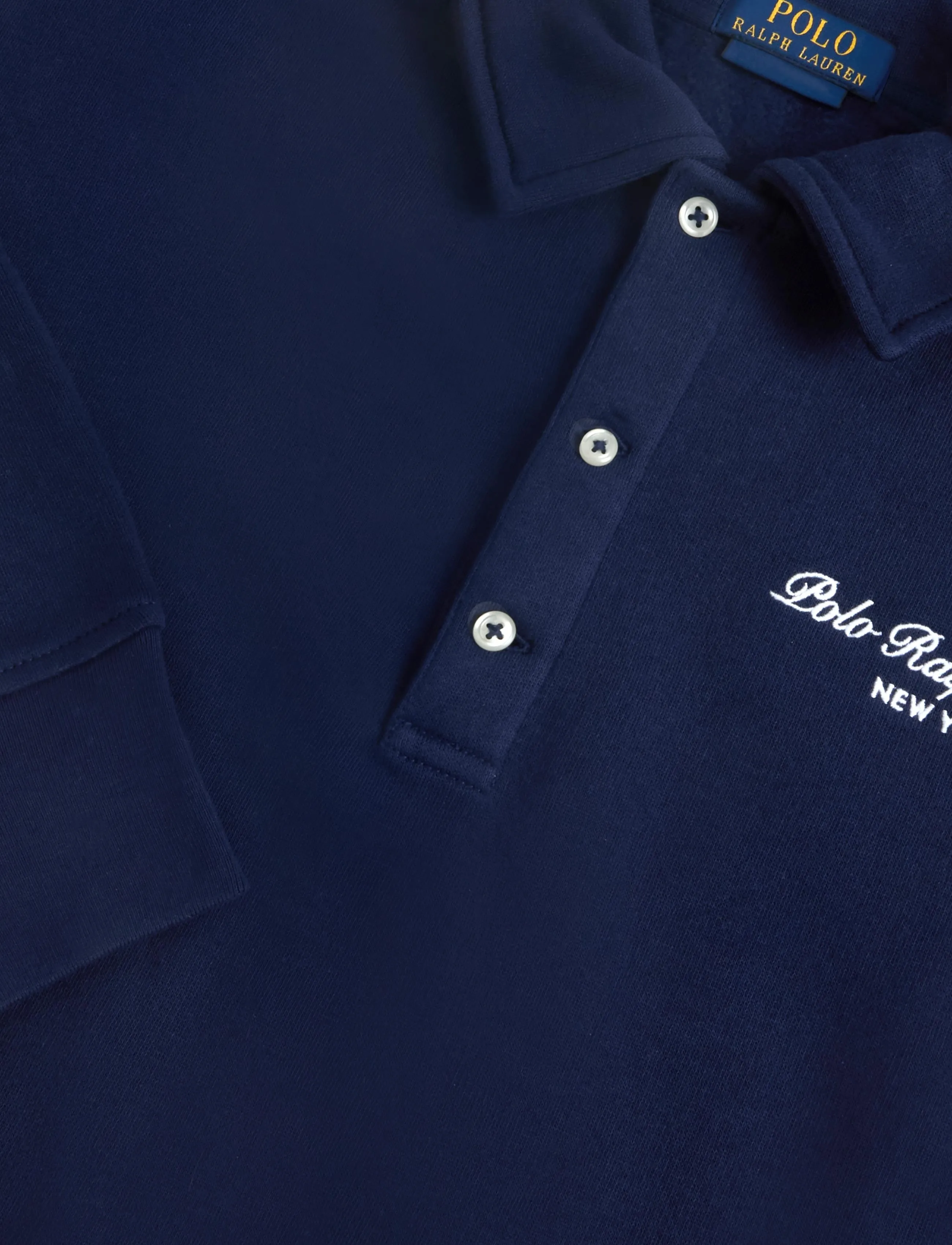 Polo Ralph Lauren - SEASONAL FLEECE-KNT-SWEATSHIRT - long-sleeved knitted polos - newport navy - 2