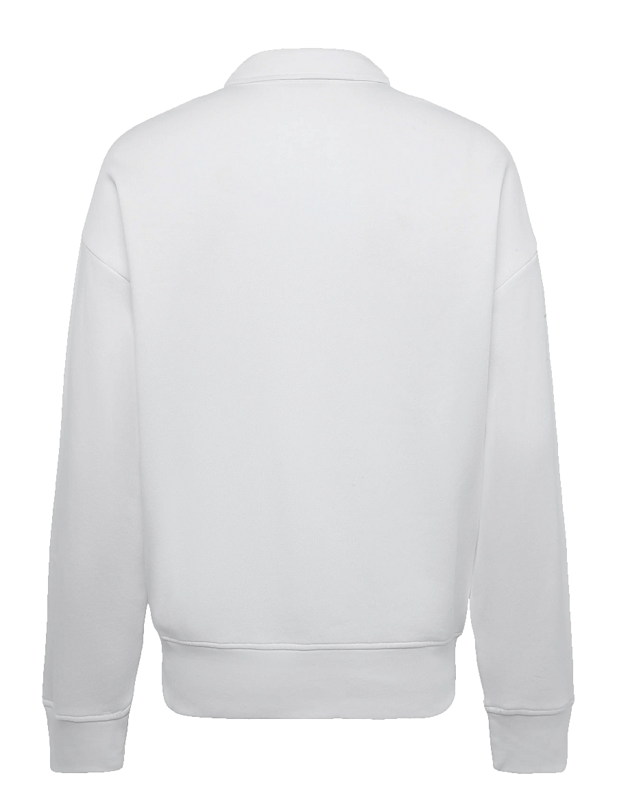 Polo Ralph Lauren - SEASONAL FLEECE-KNT-SWEATSHIRT - langärmelige strick-polohemden - white - 1
