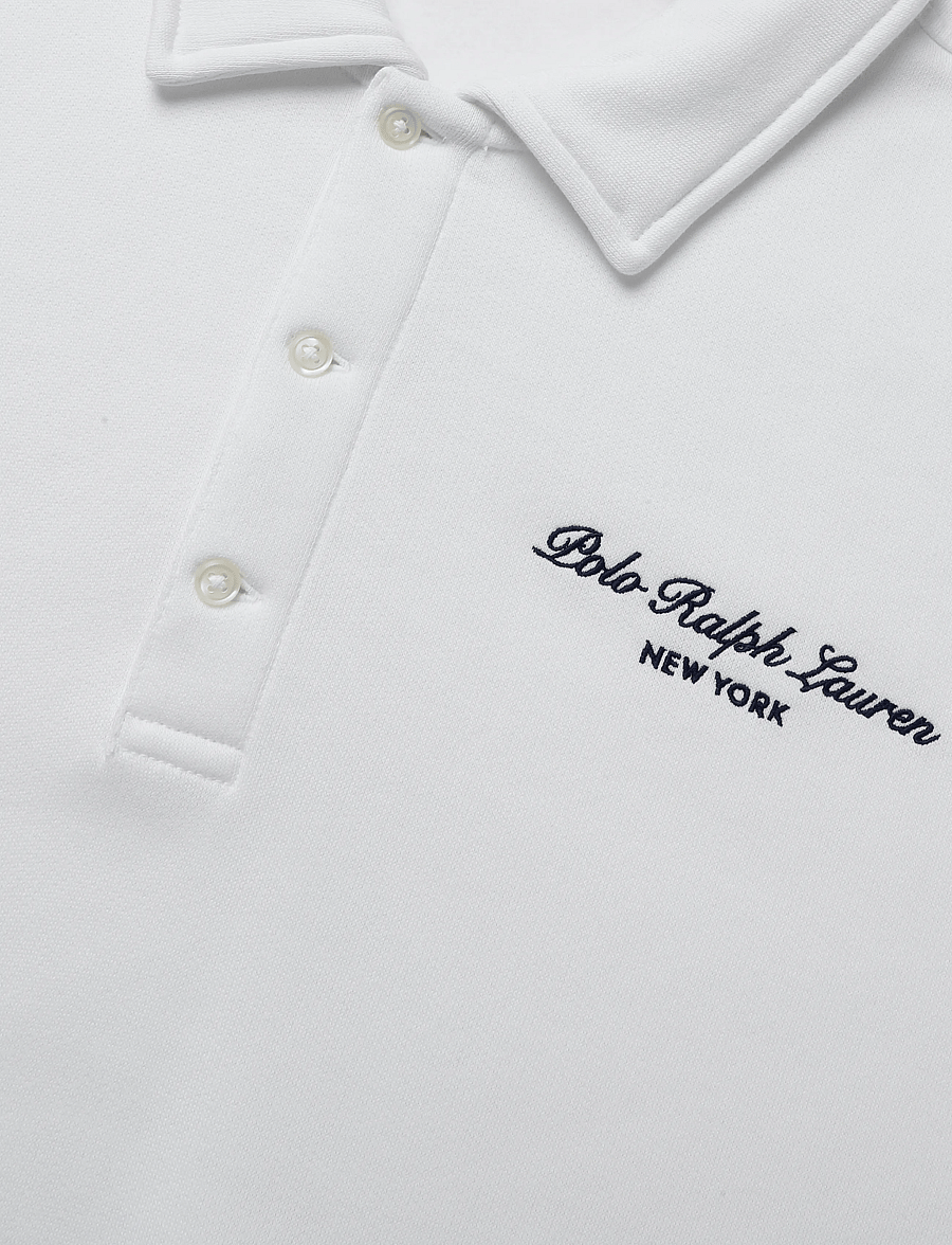 Polo Ralph Lauren - SEASONAL FLEECE-KNT-SWEATSHIRT - langärmelige strick-polohemden - white - 2