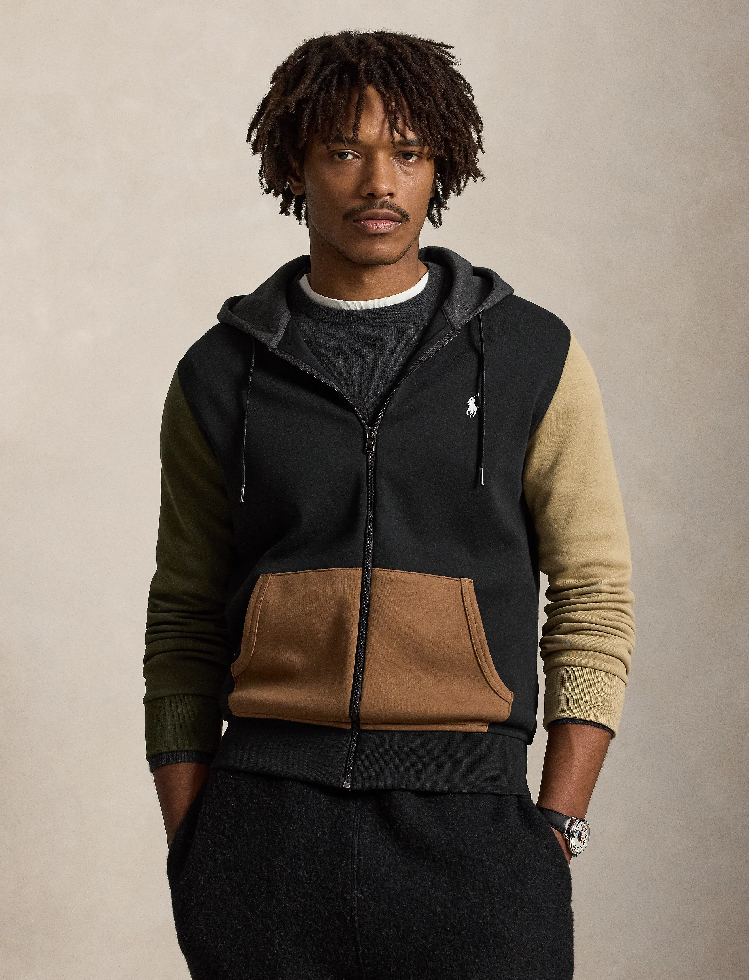 Polo Ralph Lauren Double-Knit Full-Zip Hoodie - Nach Anlass kaufen - POLO BLACK MULTI / black
