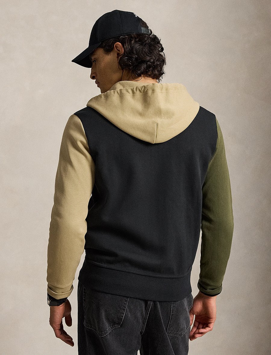 Polo Ralph Lauren - Double-Knit Full-Zip Hoodie - kapuutsiga pusad - polo black multi - 4