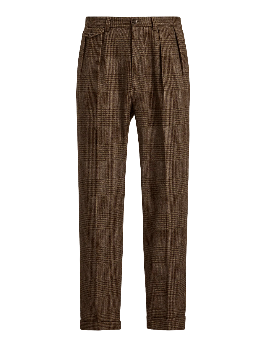 Polo Ralph Lauren - Whitman Relaxed Fit Glen Plaid Pant - casual - york brown glen p - 1
