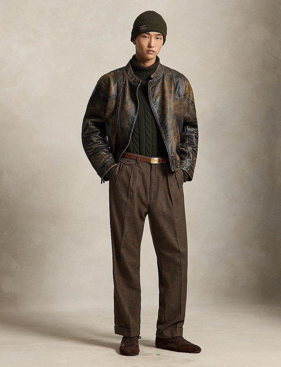 Polo Ralph Lauren - Whitman Relaxed Fit Glen Plaid Pant - casual - york brown glen p - 0