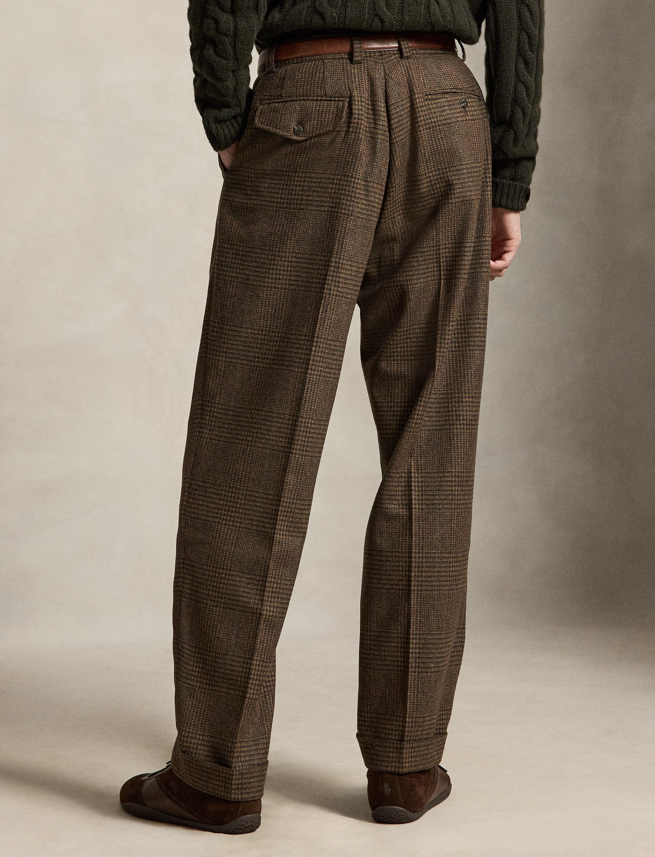 Polo Ralph Lauren - Whitman Relaxed Fit Glen Plaid Pant - casual trousers - york brown glen p - 2