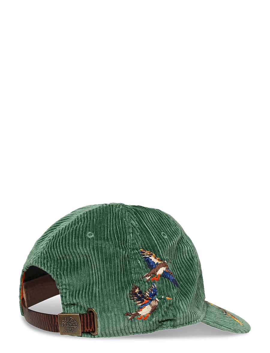 Polo Ralph Lauren - Duck-Embroidered Corduroy Ball Cap - kappen - meadow green - 1