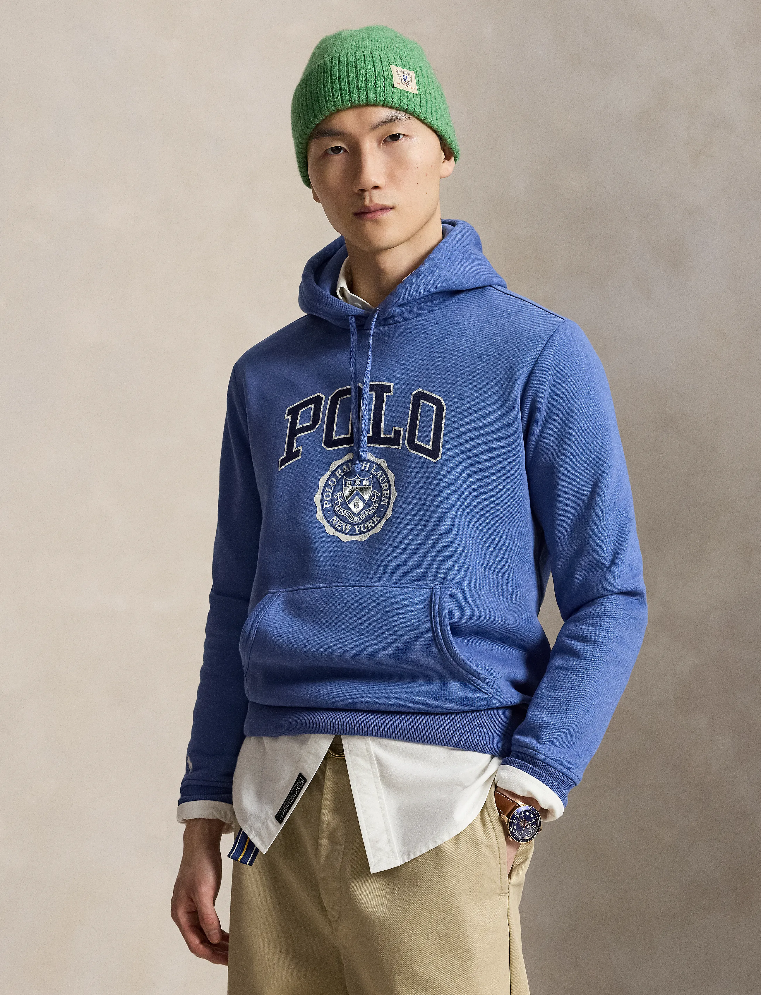 Polo Ralph Lauren Fleecehoodie med logotyp - Hoodies - BASTILLE BLUE / blue