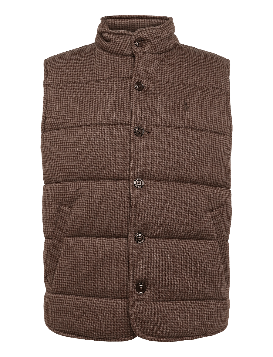 Polo Ralph Lauren - 40/1 DBL KNIT JACQ-KNT-SHIRT - vests - ntmeg brwn hthr-d - 0