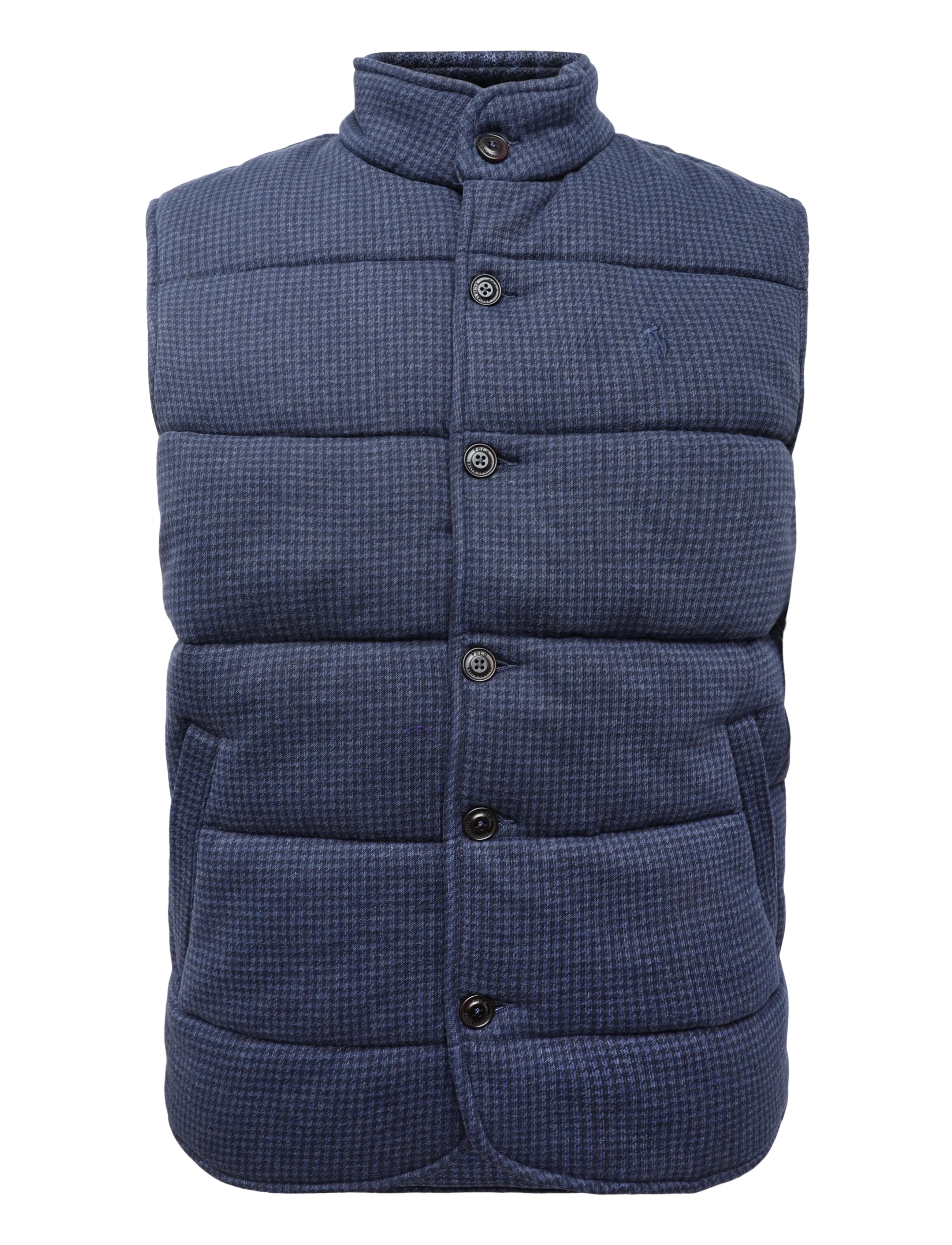 Polo Ralph Lauren 40/1 DBL KNIT JACQ-KNT-SHIRT - Preppy - WNTR NVY HTHR-DOG / navy