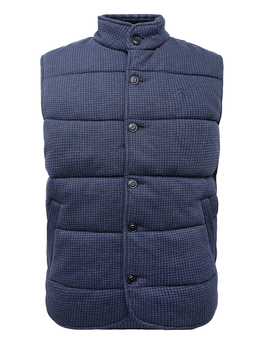 Polo Ralph Lauren - 40/1 DBL KNIT JACQ-KNT-SHIRT - västar - wntr nvy hthr-dog - 0