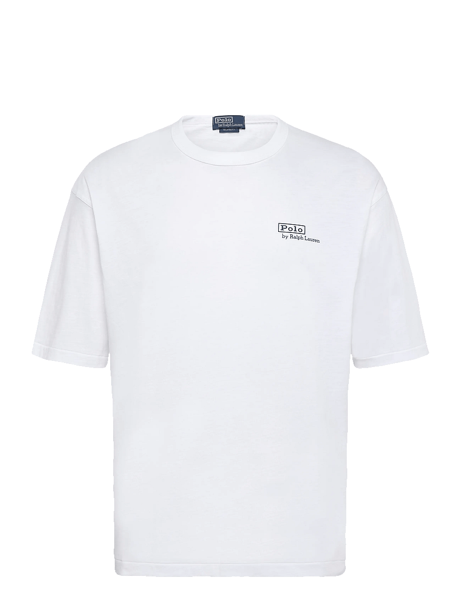 Polo Ralph Lauren - 20/1 UNEVEN JERSEY-KNT-T-SHIRT - kurzärmelige t-shirts - white - 0