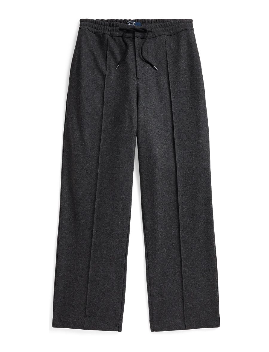 Polo Ralph Lauren - Knit Wool-Blend Flannel Drawstring Pant - casual - charcoal heather - 0